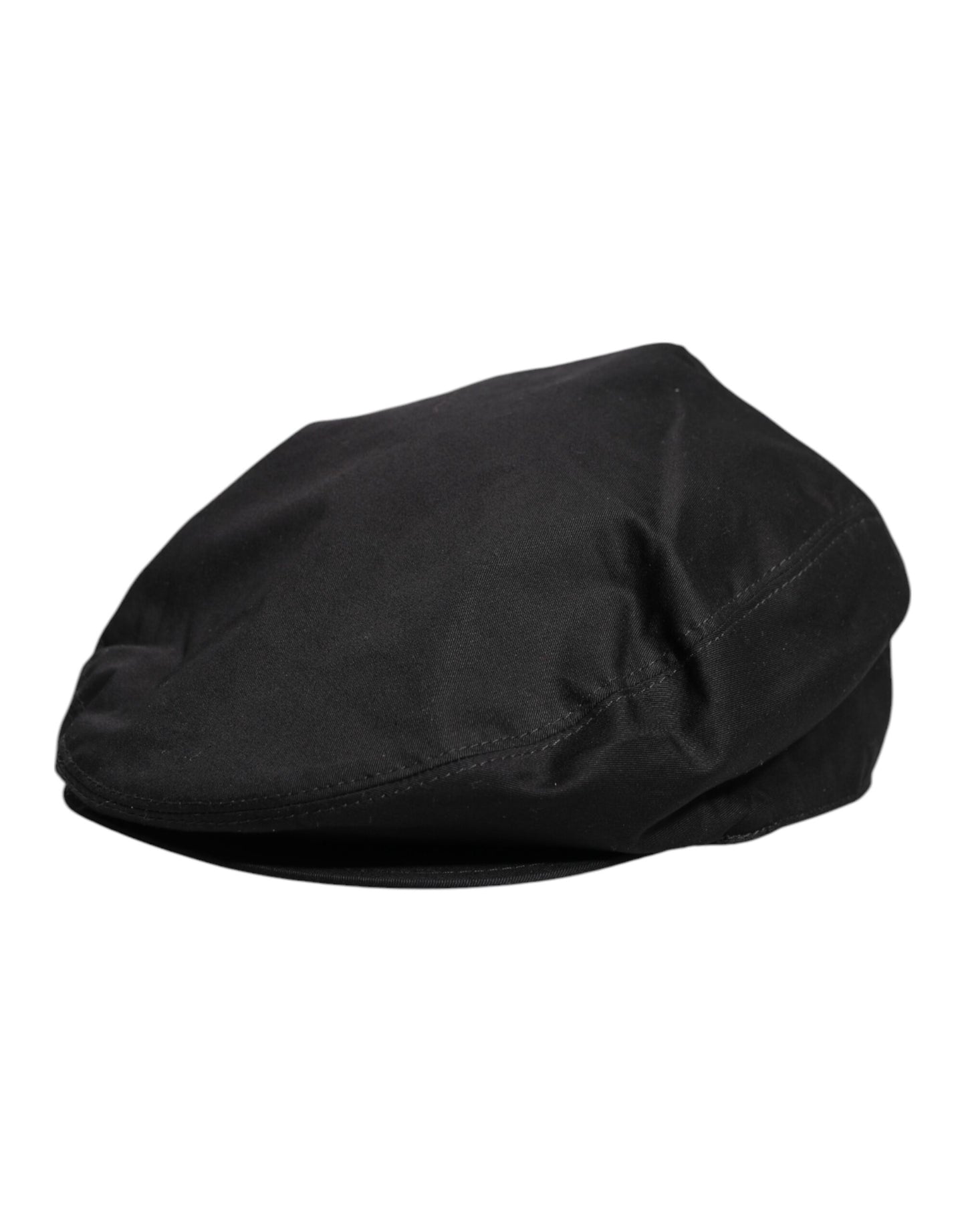 Dolce & Gabbana Newsboy Capello Cabbie-Hut aus schwarzer Baumwolle