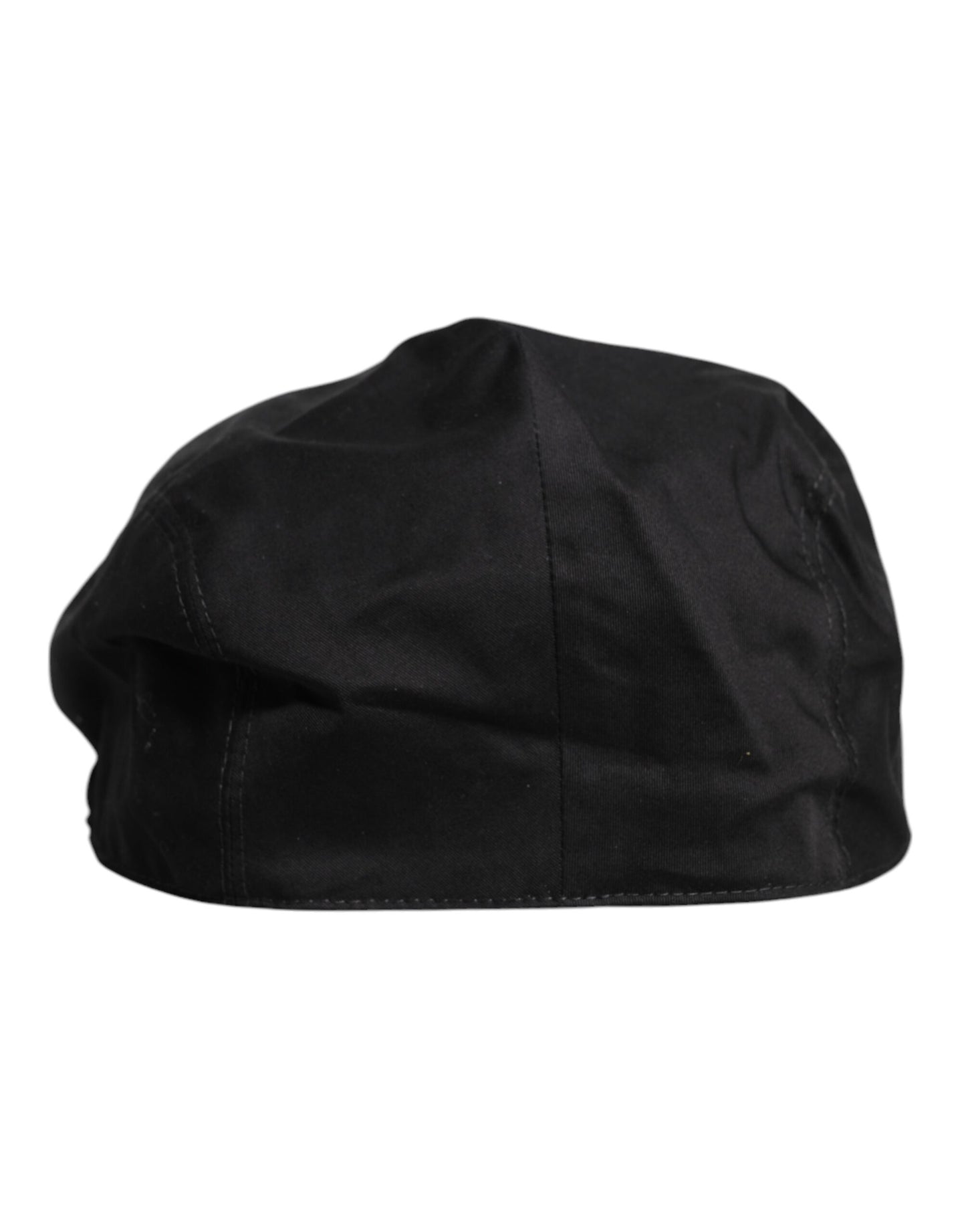 Dolce & Gabbana Newsboy Capello Cabbie-Hut aus schwarzer Baumwolle
