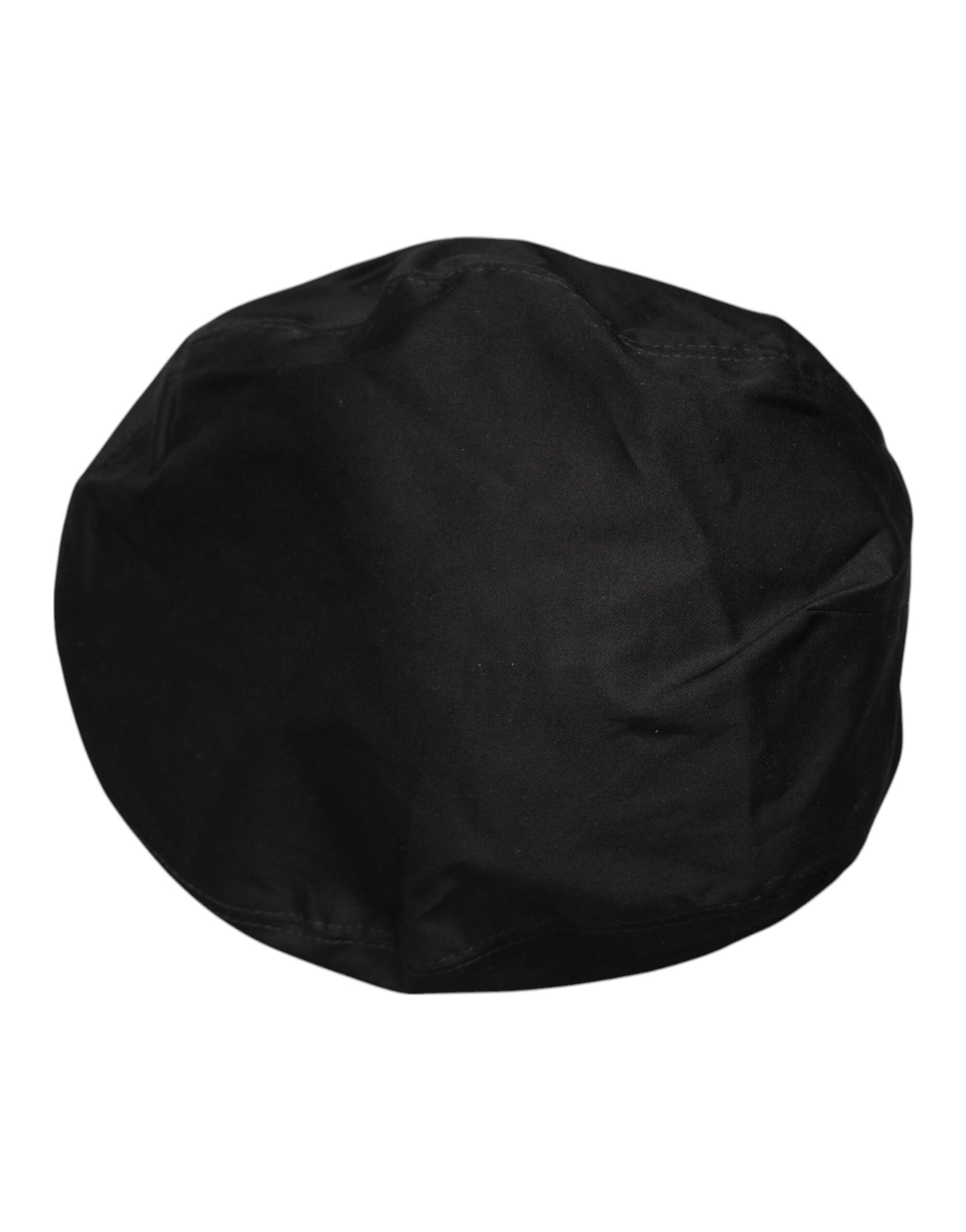Dolce & Gabbana Newsboy Capello Cabbie-Hut aus schwarzer Baumwolle