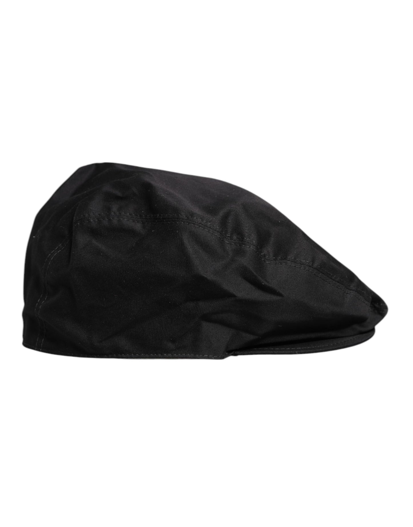 Dolce & Gabbana Newsboy Capello Cabbie-Hut aus schwarzer Baumwolle