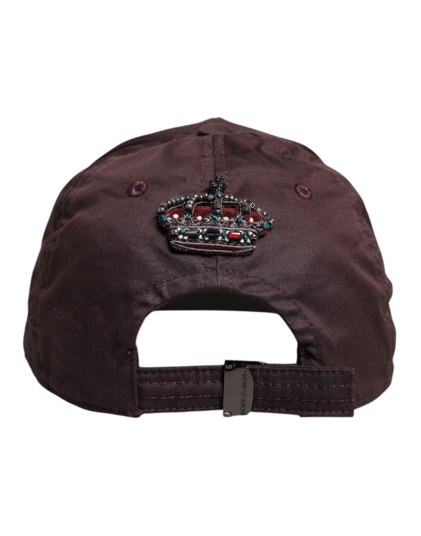 Dolce & Gabbana – Baseballkappe „DG Crown“ aus Baumwolle mit 6 Paneelen, Braun