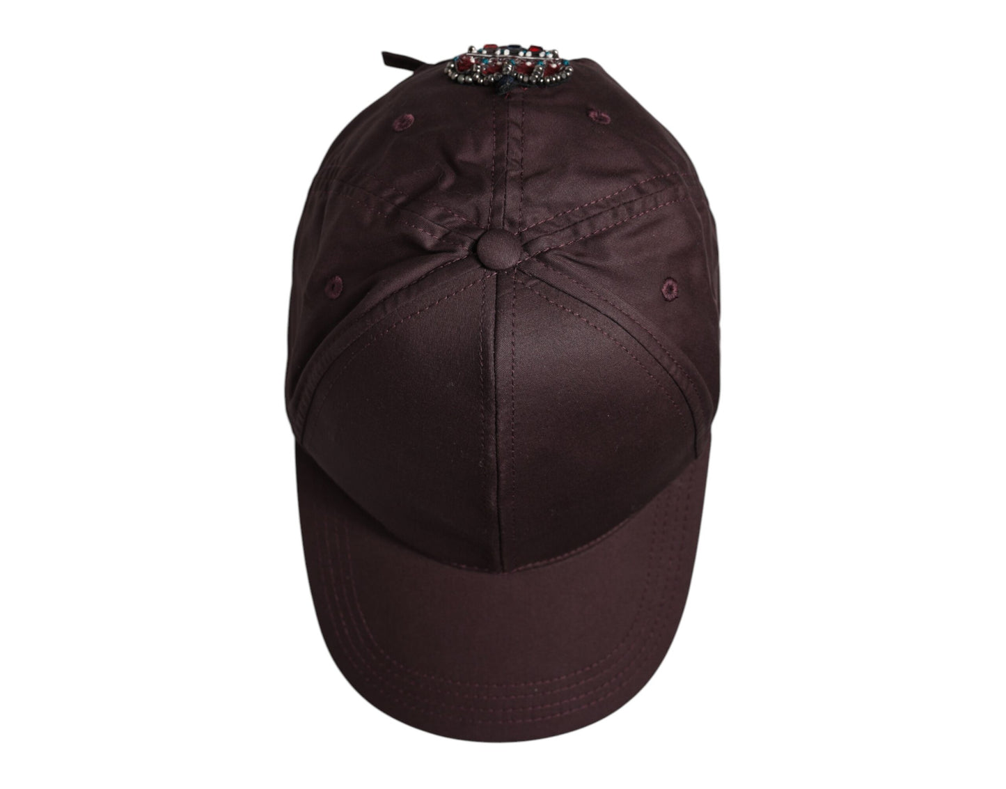 Dolce & Gabbana – Baseballkappe „DG Crown“ aus Baumwolle mit 6 Paneelen, Braun