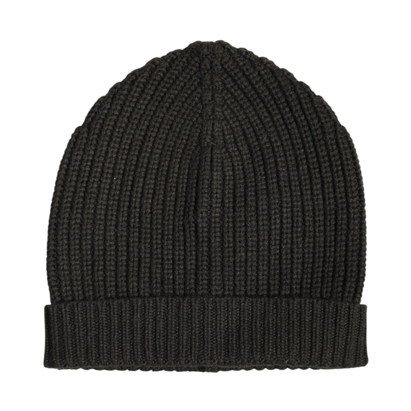 Dolce & Gabbana Wintermütze aus dunkelgrauem Kaschmirstrick