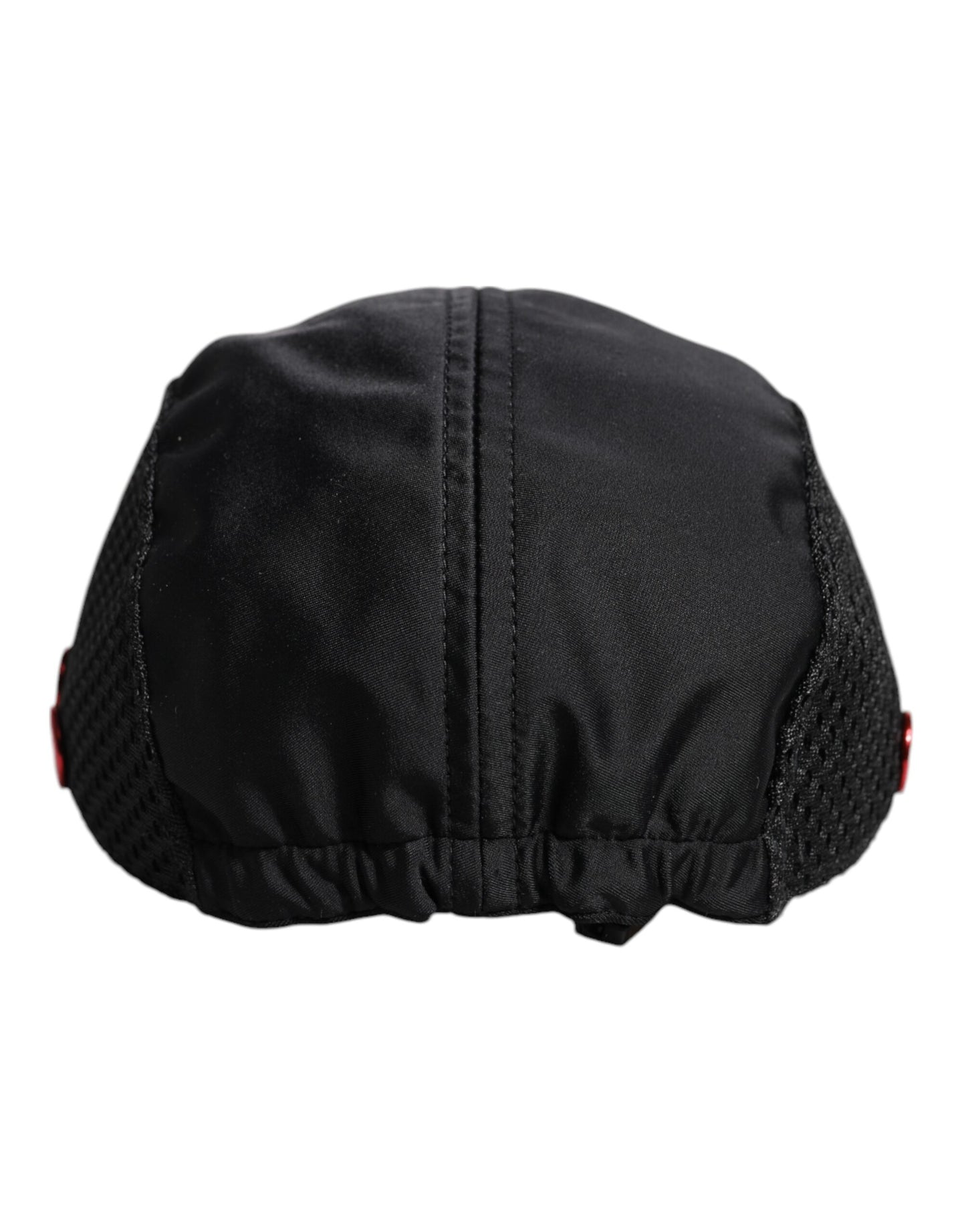 Dolce & Gabbana – Schwarze Baseballkappe aus Nylon mit DG-Logo und 6 Paneelen