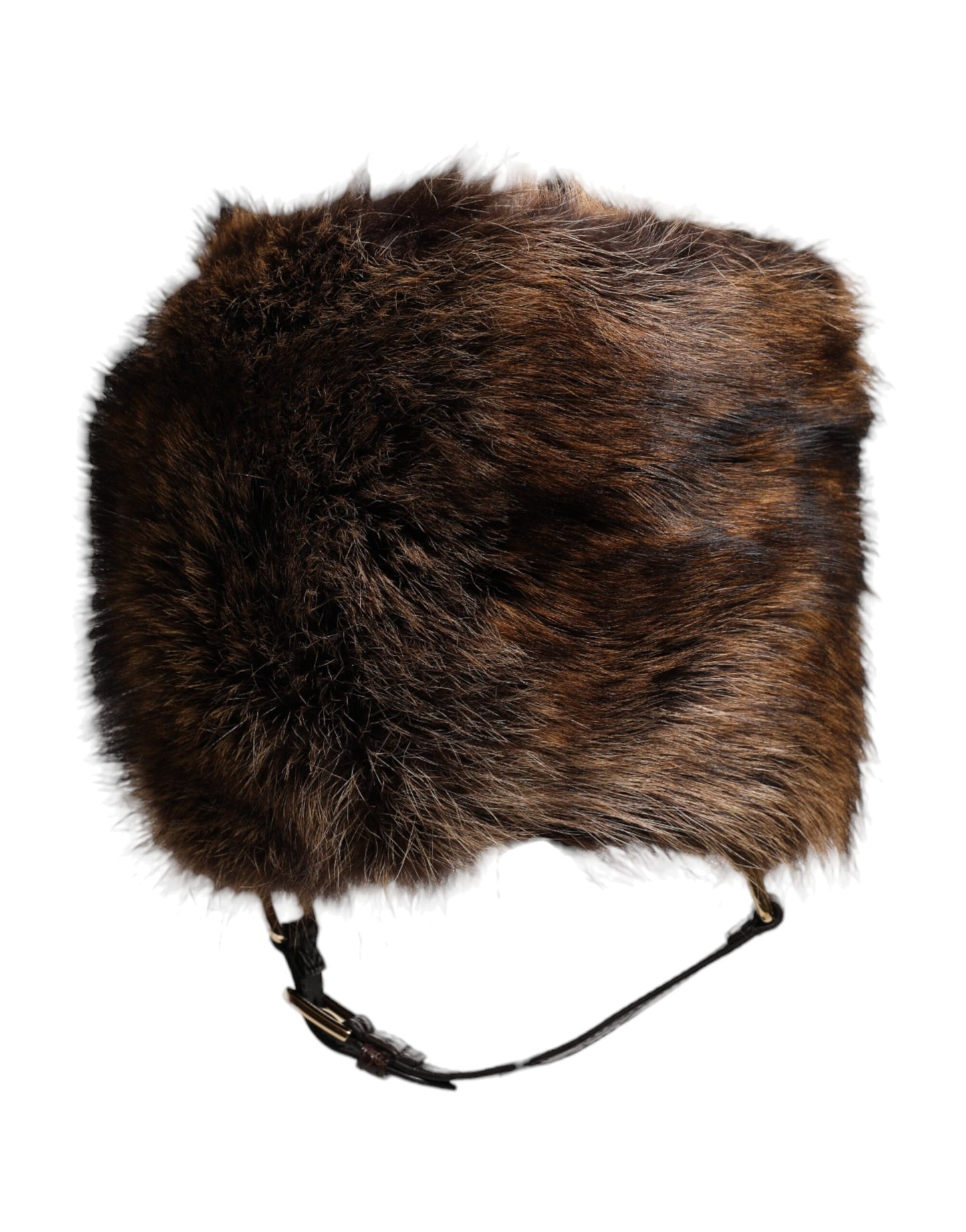 Dolce & Gabbana Brauner Pelz-Bucket-Hut für Damen