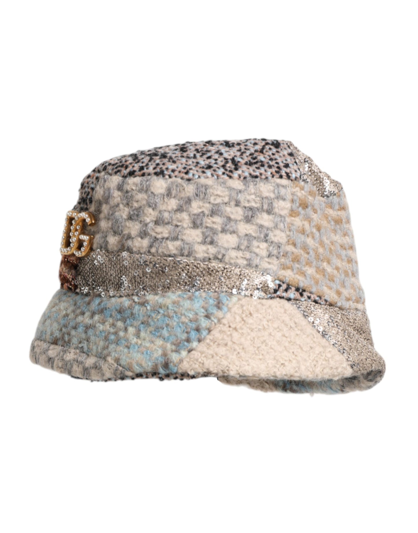Dolce & Gabbana – Fischerhut mit mehrfarbigem Patchwork-Verzierung