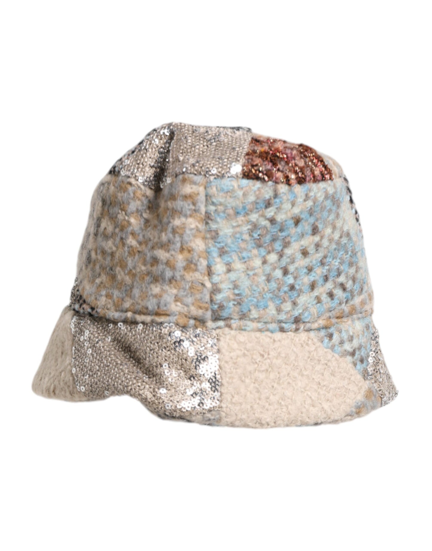 Dolce & Gabbana – Fischerhut mit mehrfarbigem Patchwork-Verzierung