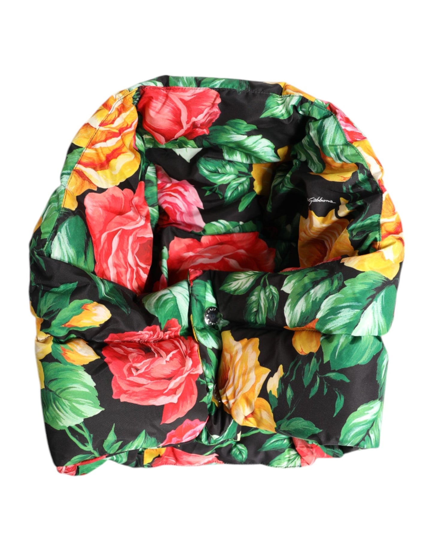 Dolce & Gabbana – Mehrfarbiger Wickelhut mit Blumenmuster