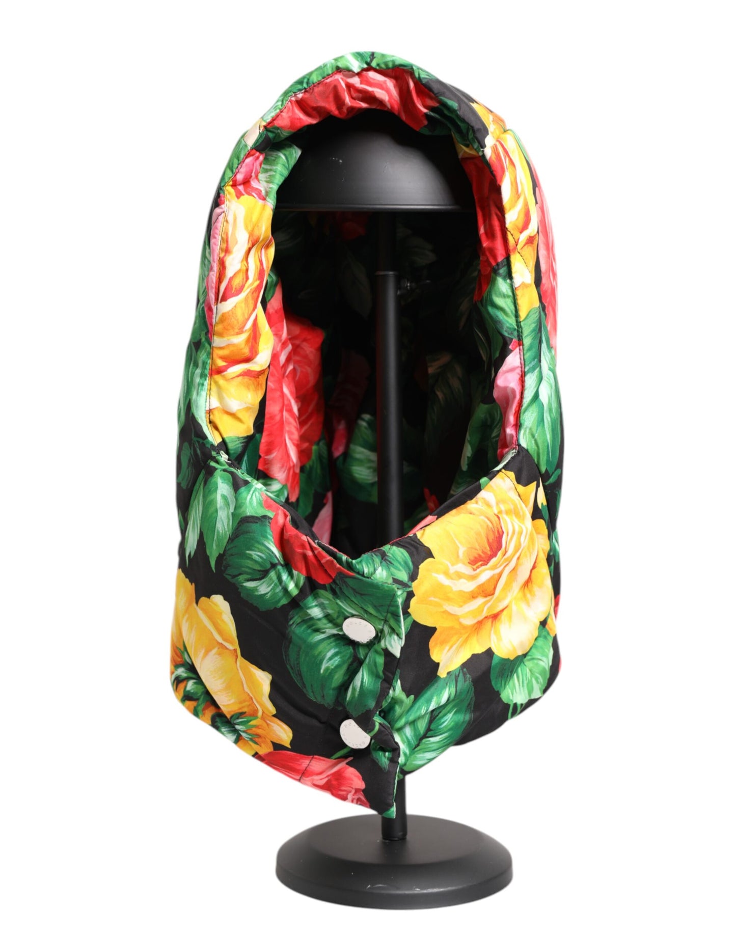 Dolce & Gabbana – Mehrfarbiger Wickelhut mit Blumenmuster
