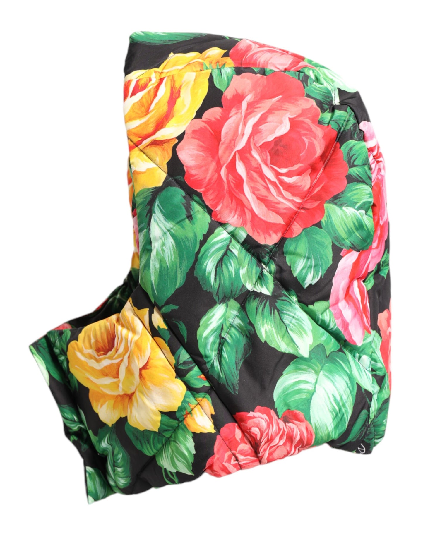 Dolce & Gabbana – Mehrfarbiger Wickelhut mit Blumenmuster