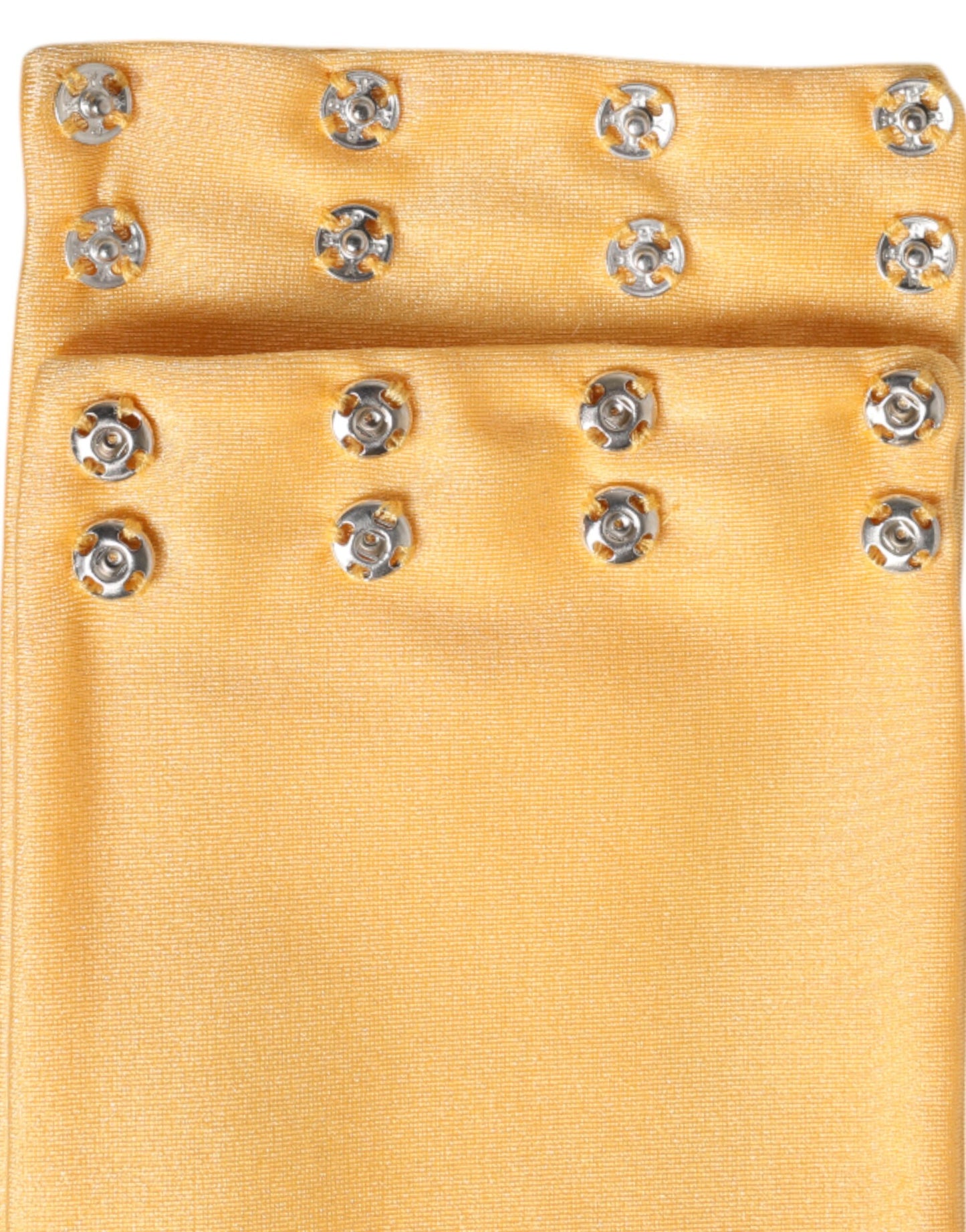 Dolce & Gabbana – Gelber Nylon-Stretch-Halswärmerschal für Damen