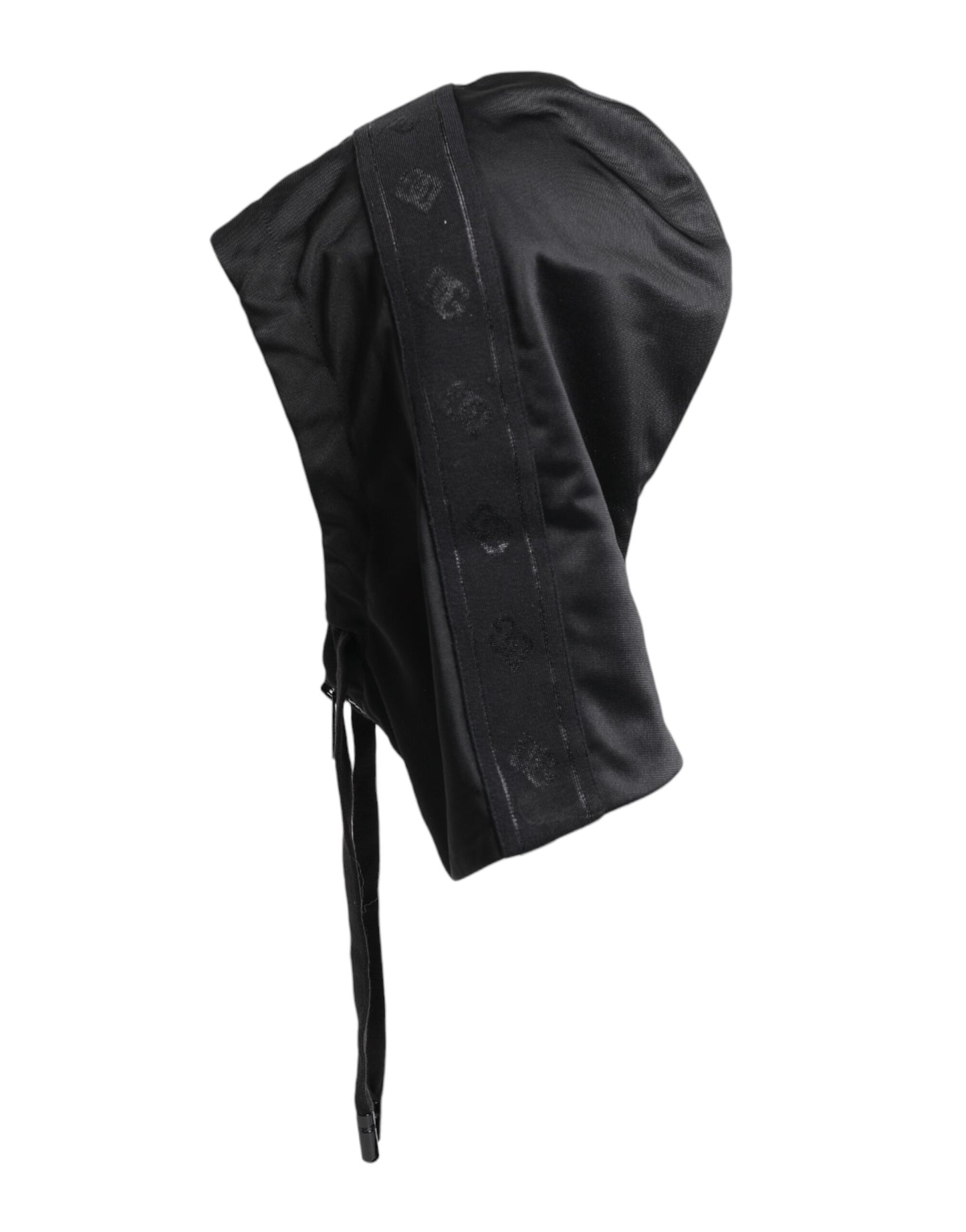 Dolce & Gabbana – Schwarzer Polyester-Wickelhut für den ganzen Kopf