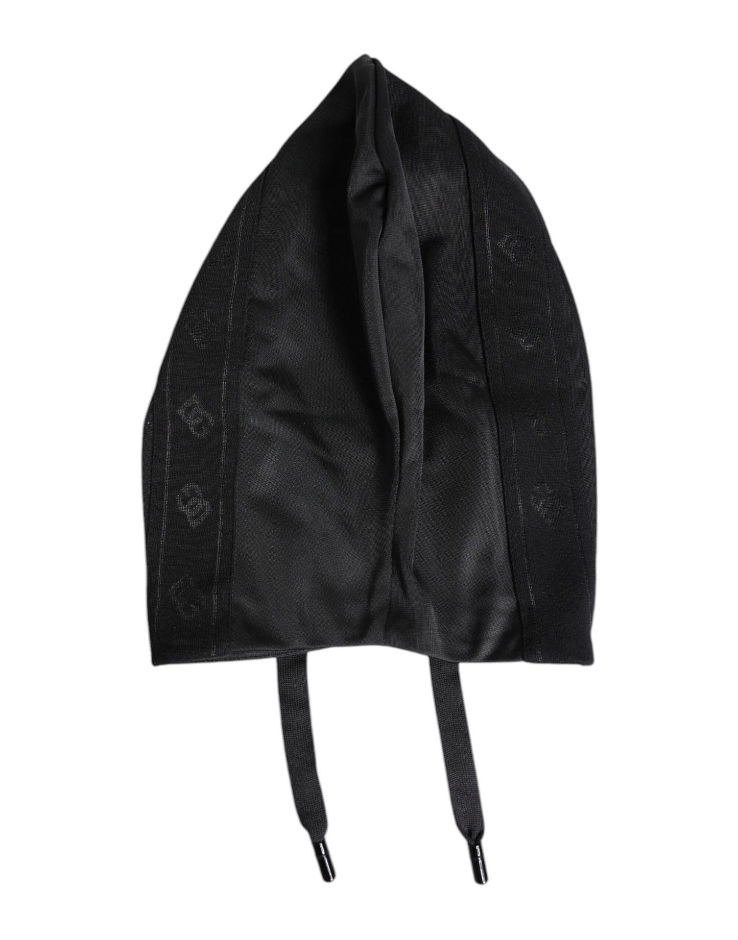 Dolce & Gabbana – Schwarzer Polyester-Wickelhut für den ganzen Kopf