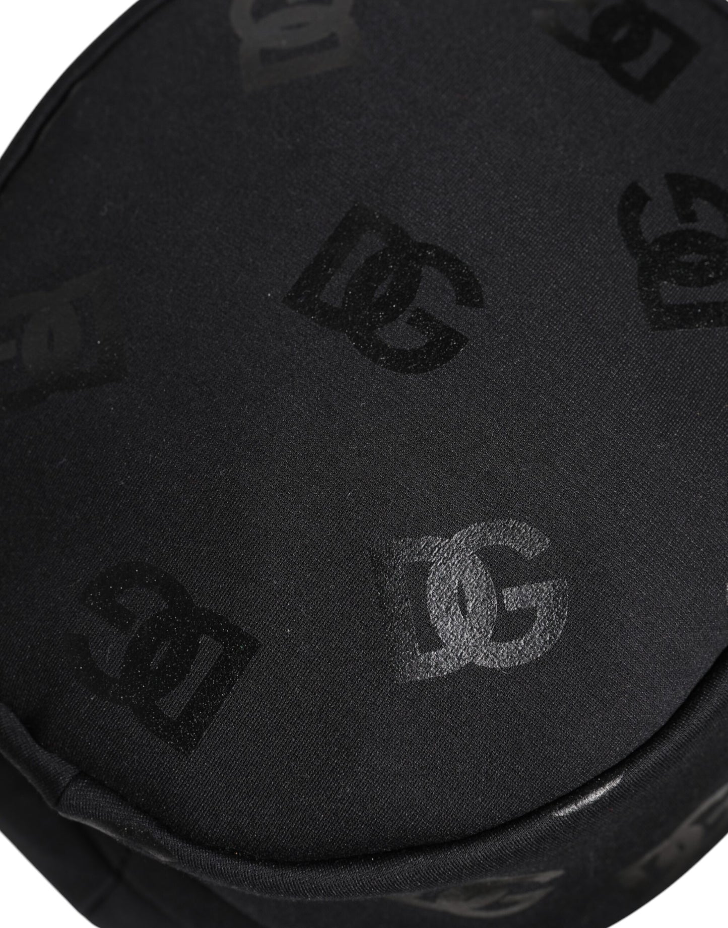 Dolce & Gabbana – Schwarzer Fischerhut aus Polyester-Jacquard mit DG-Monogramm
