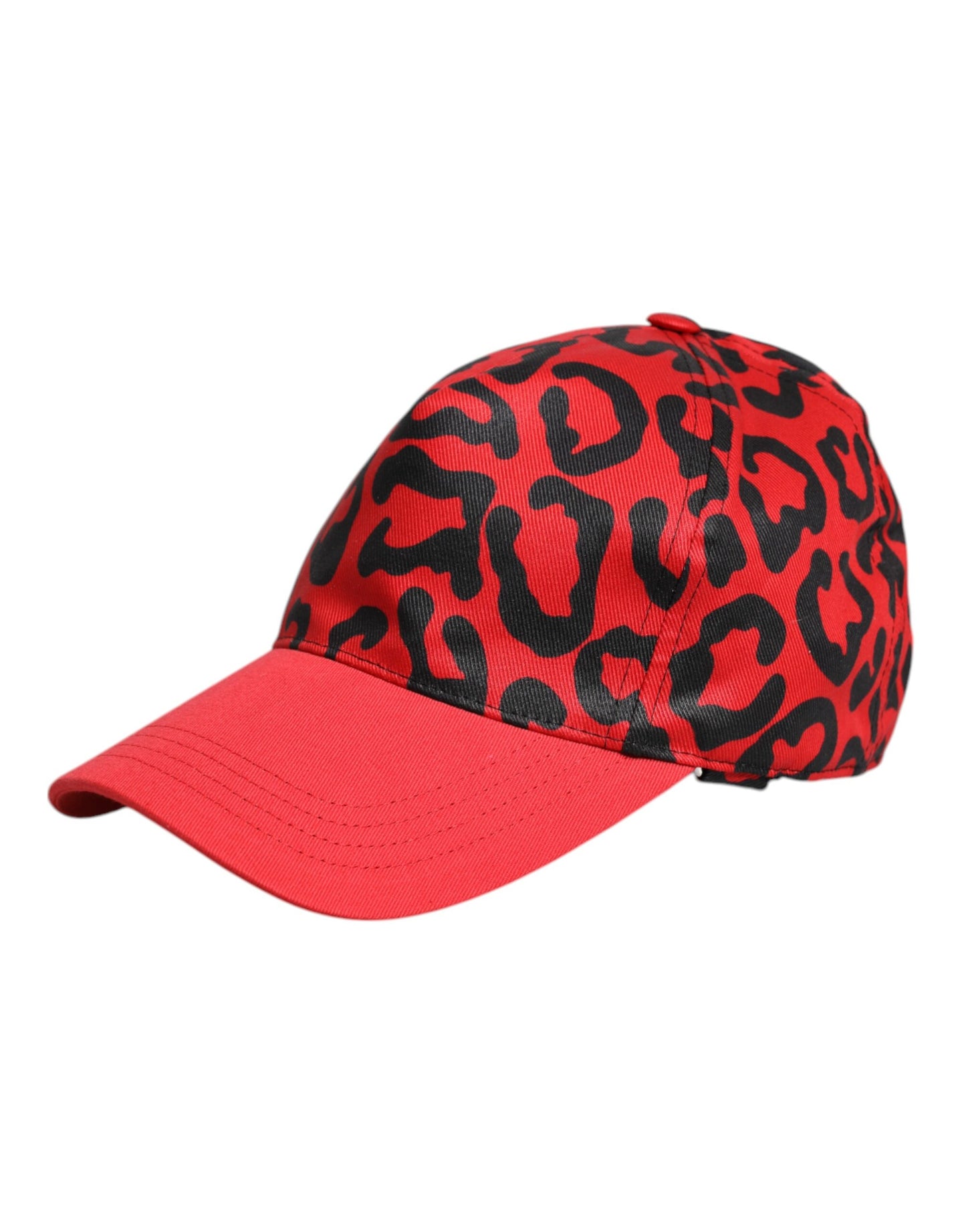Dolce & Gabbana – Rote Baseballkappe aus Baumwolle mit 6 Paneelen für Damen