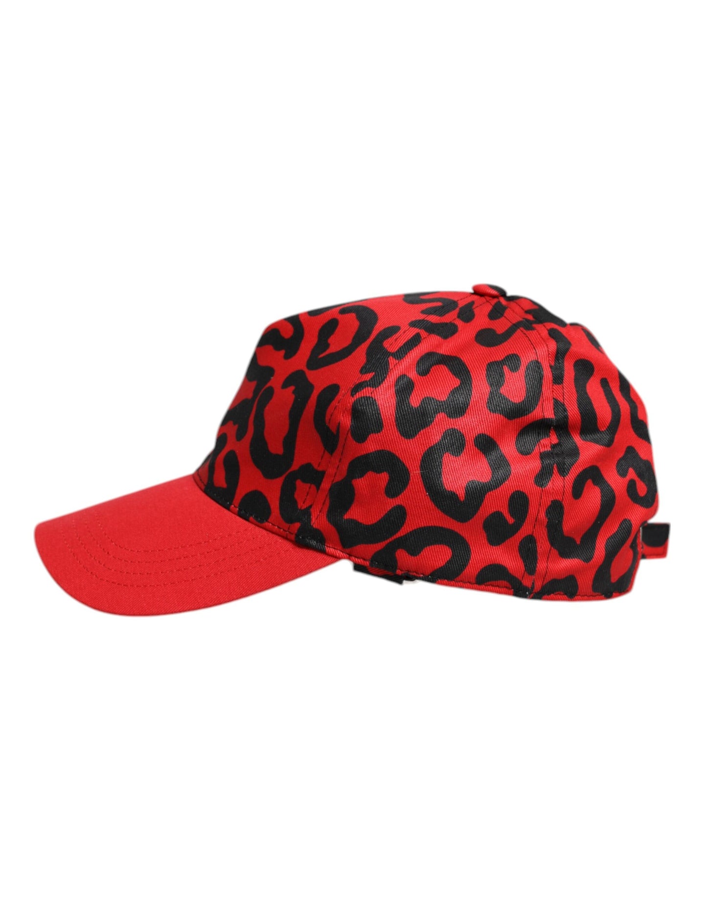 Dolce & Gabbana – Rote Baseballkappe aus Baumwolle mit 6 Paneelen für Damen