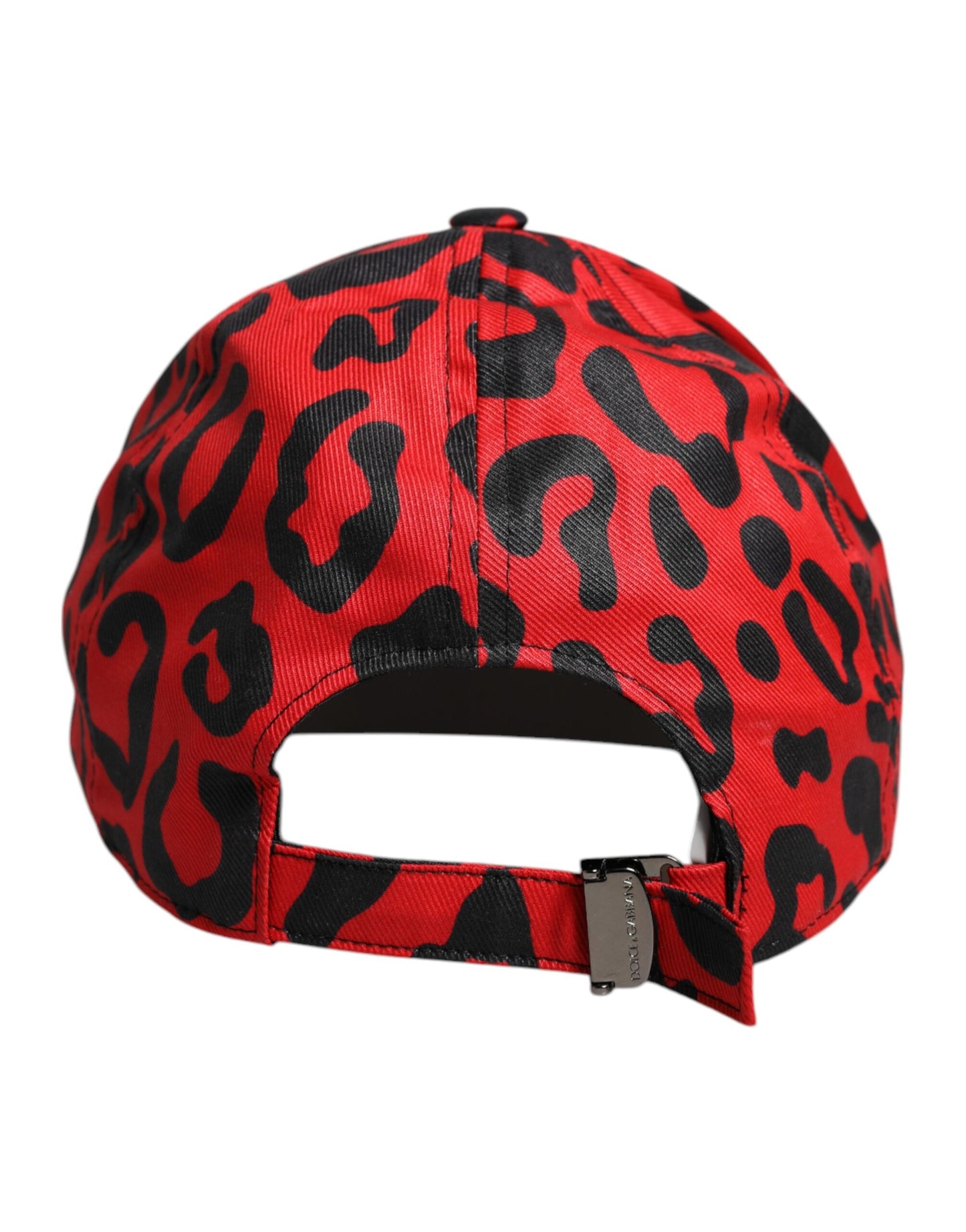 Dolce & Gabbana – Rote Baseballkappe aus Baumwolle mit 6 Paneelen für Damen