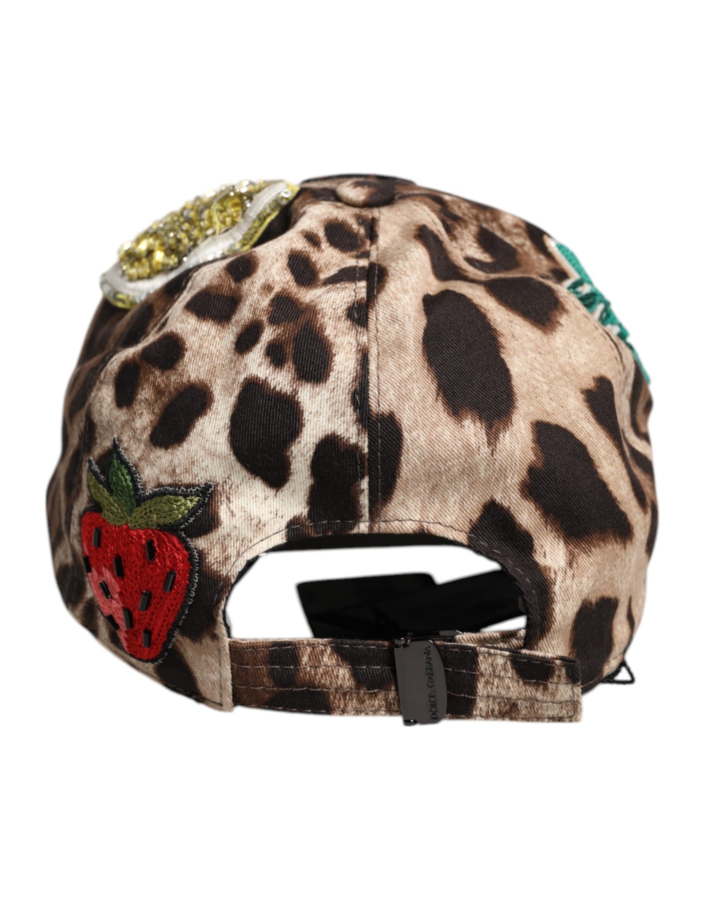 Dolce & Gabbana – Sicily – Baseballkappe mit Leoparden-Pailletten in Braun