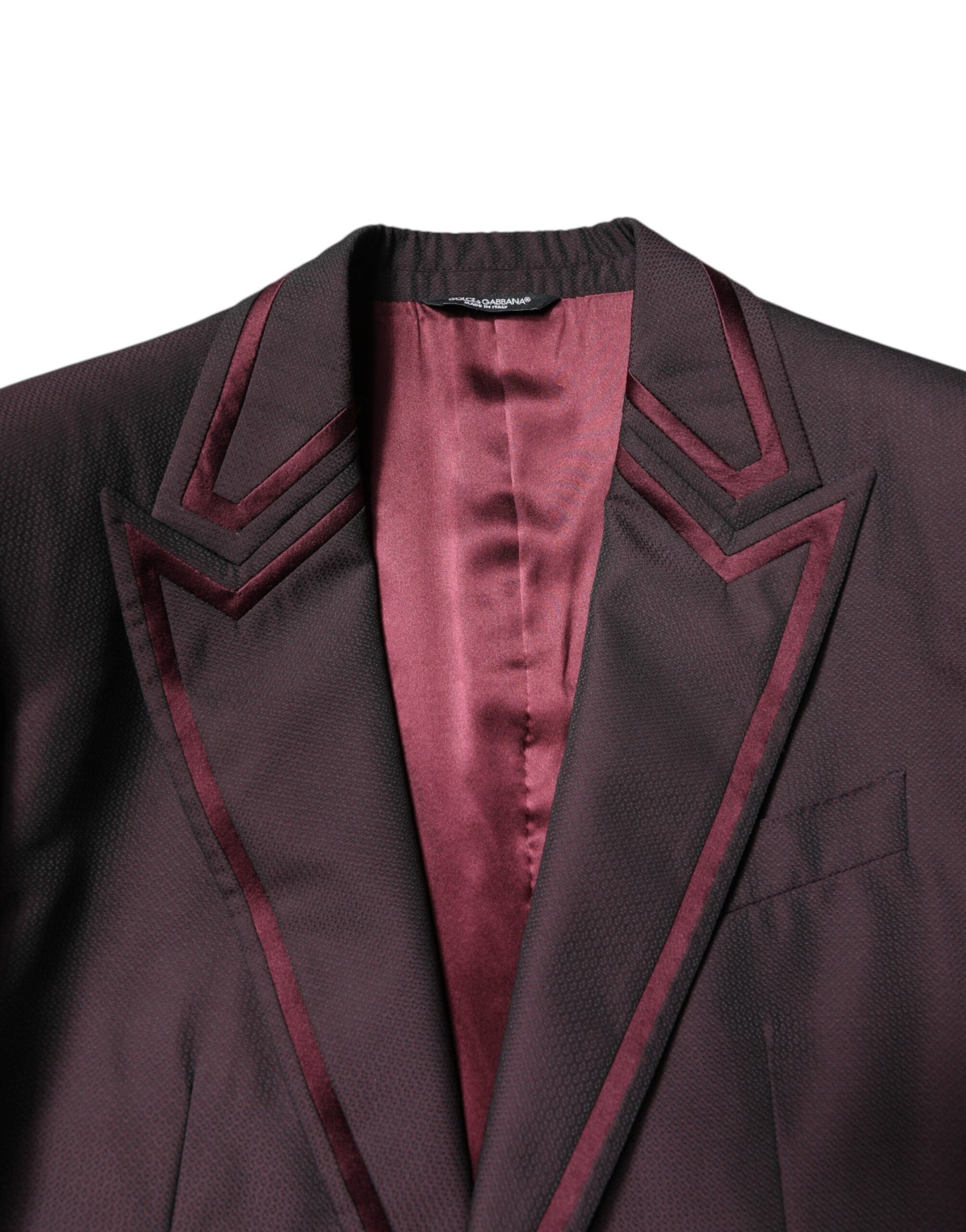 Dolce & Gabbana – Kastanienbrauner, einreihiger, formeller, zweiteiliger Anzug