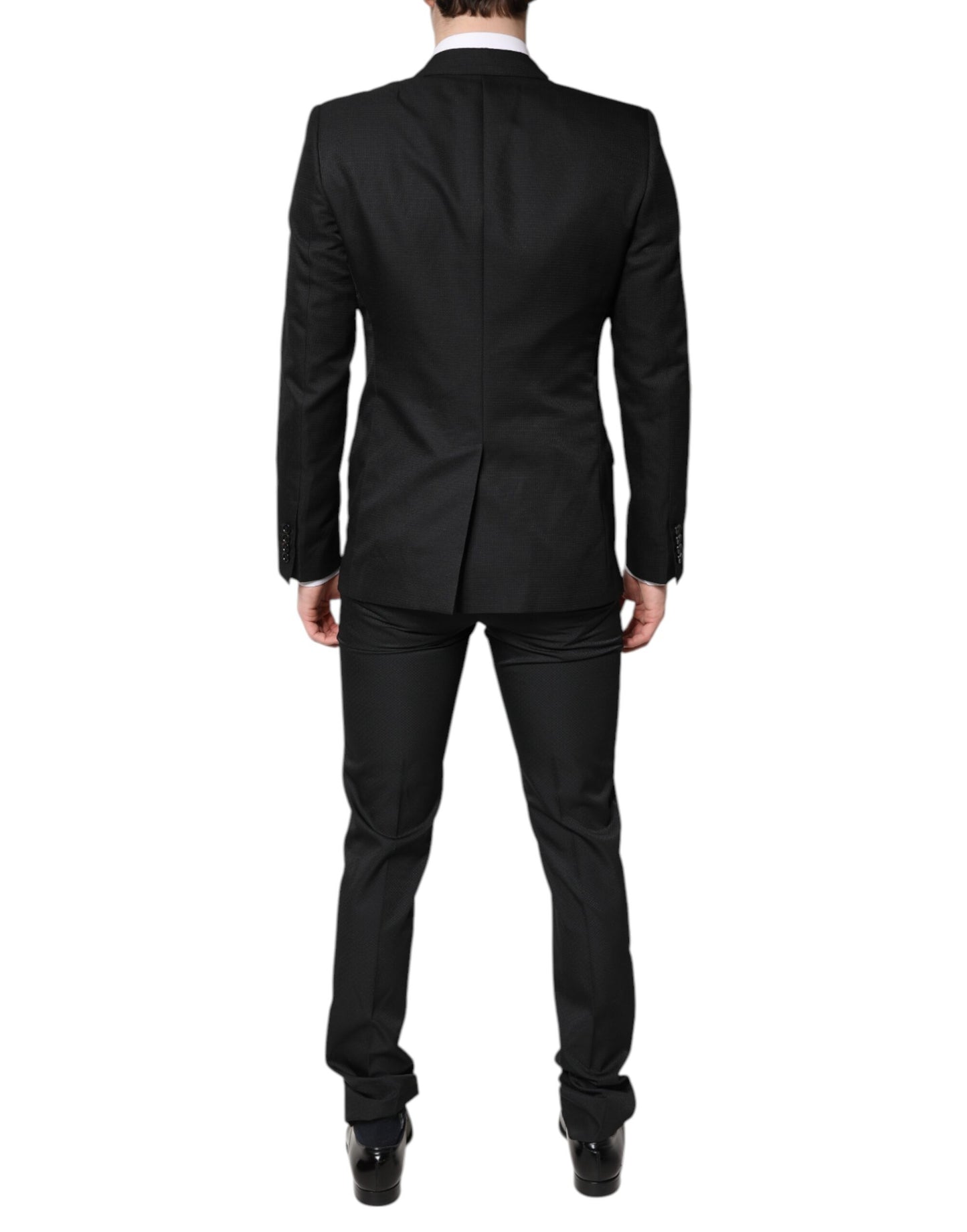 Dolce & Gabbana – Schwarzer, einreihiger, formeller, zweiteiliger Anzug