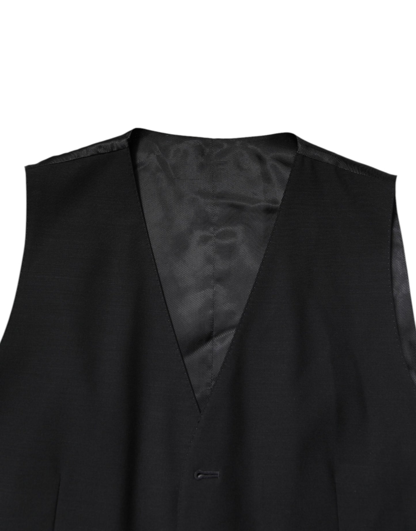 Dolce & Gabbana – Schwarzer, einreihiger, formeller 3-teiliger Anzug