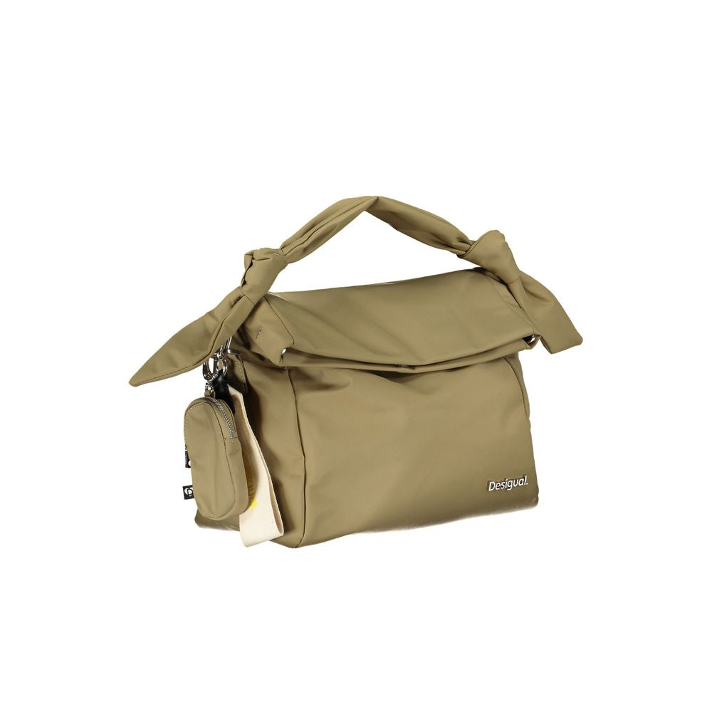 Desigual Grüne Polyester-Handtasche