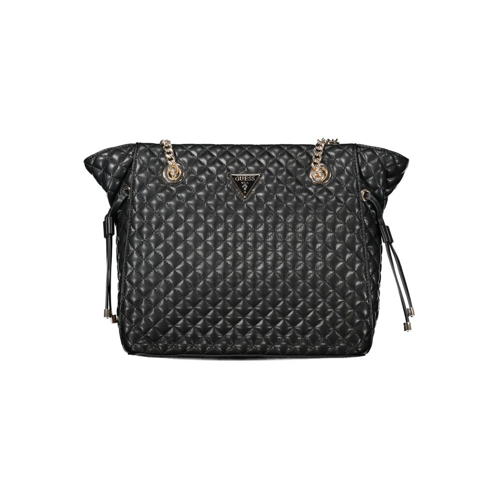 Guess Jeans Schwarze Polyethylen-Damenhandtasche