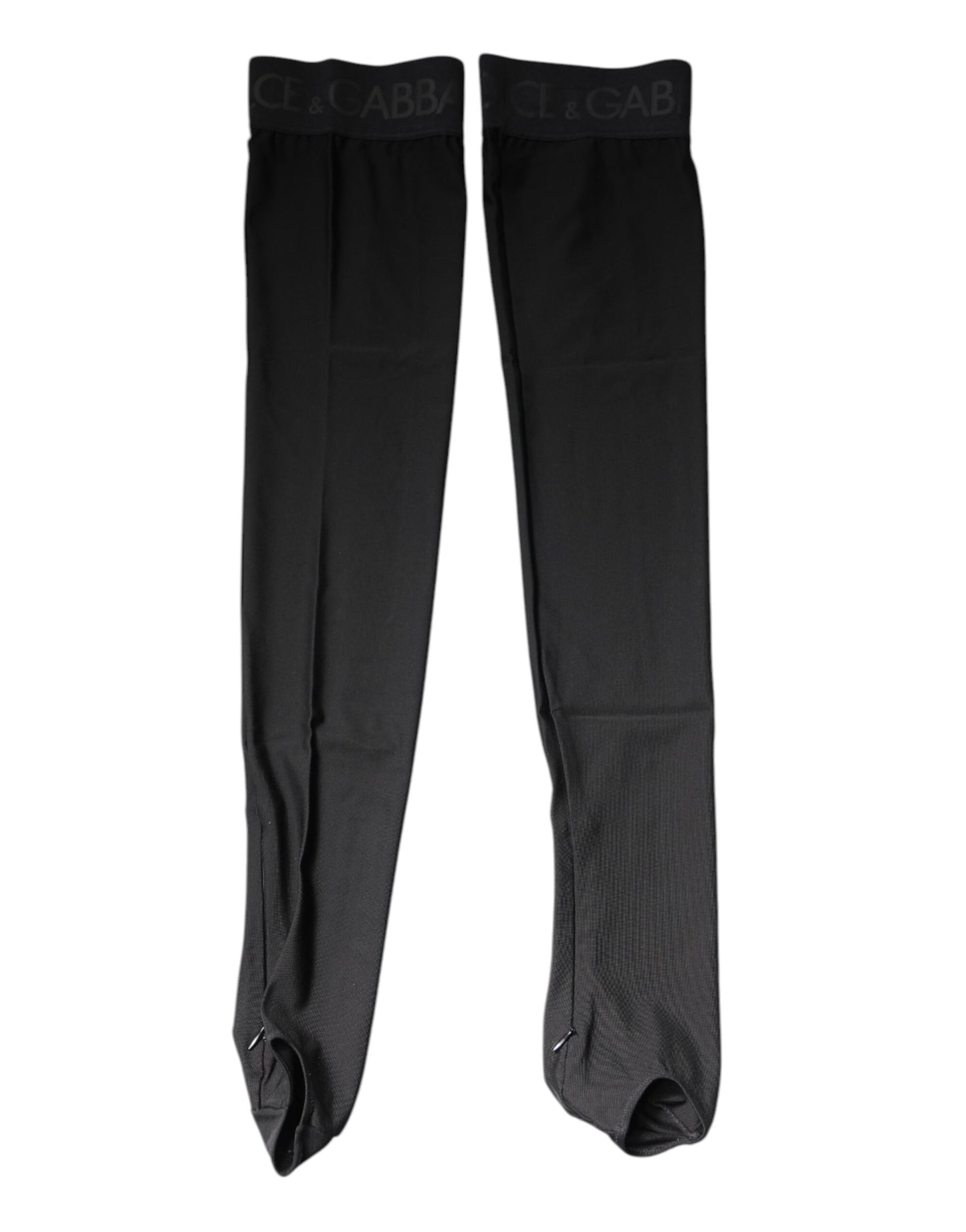 Dolce & Gabbana – Wadenstrümpfe aus Stretch-Viskose in Schwarz