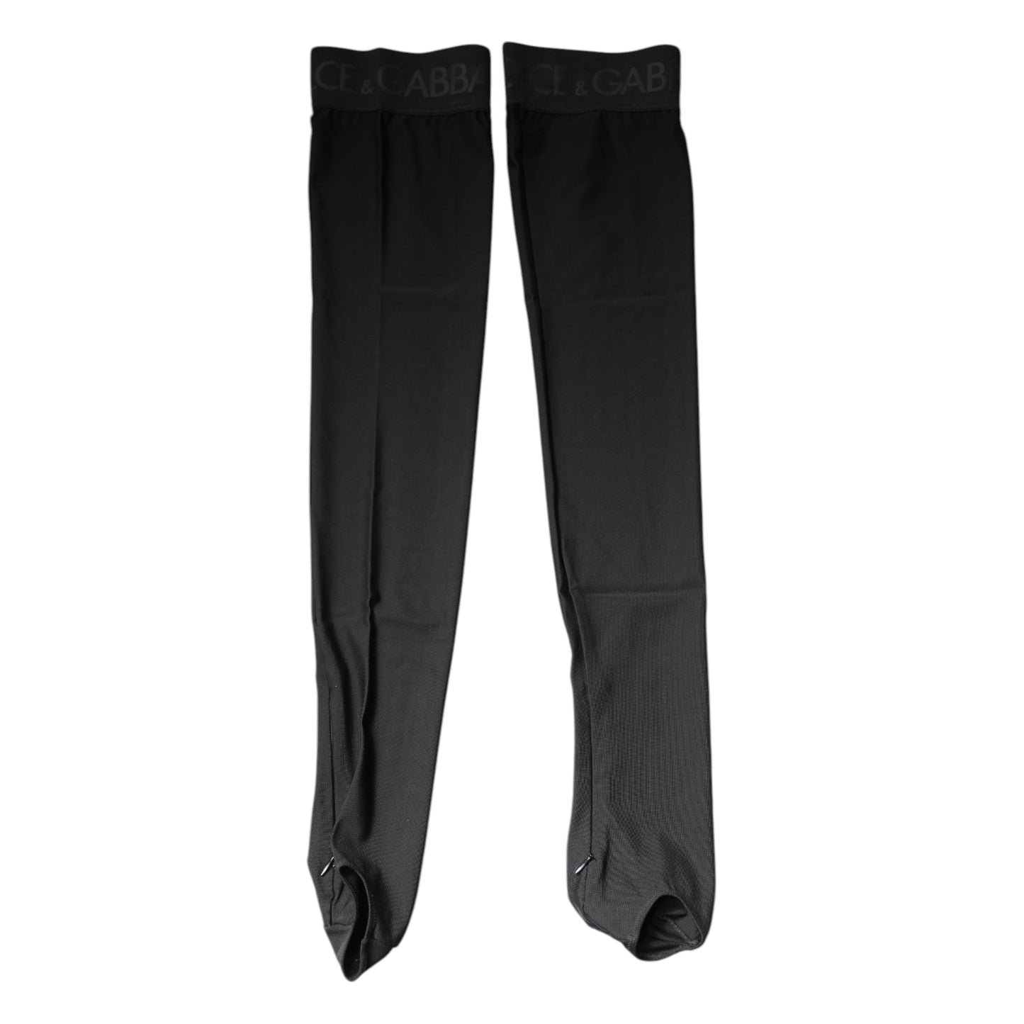 Dolce & Gabbana – Wadenstrümpfe aus Stretch-Viskose in Schwarz