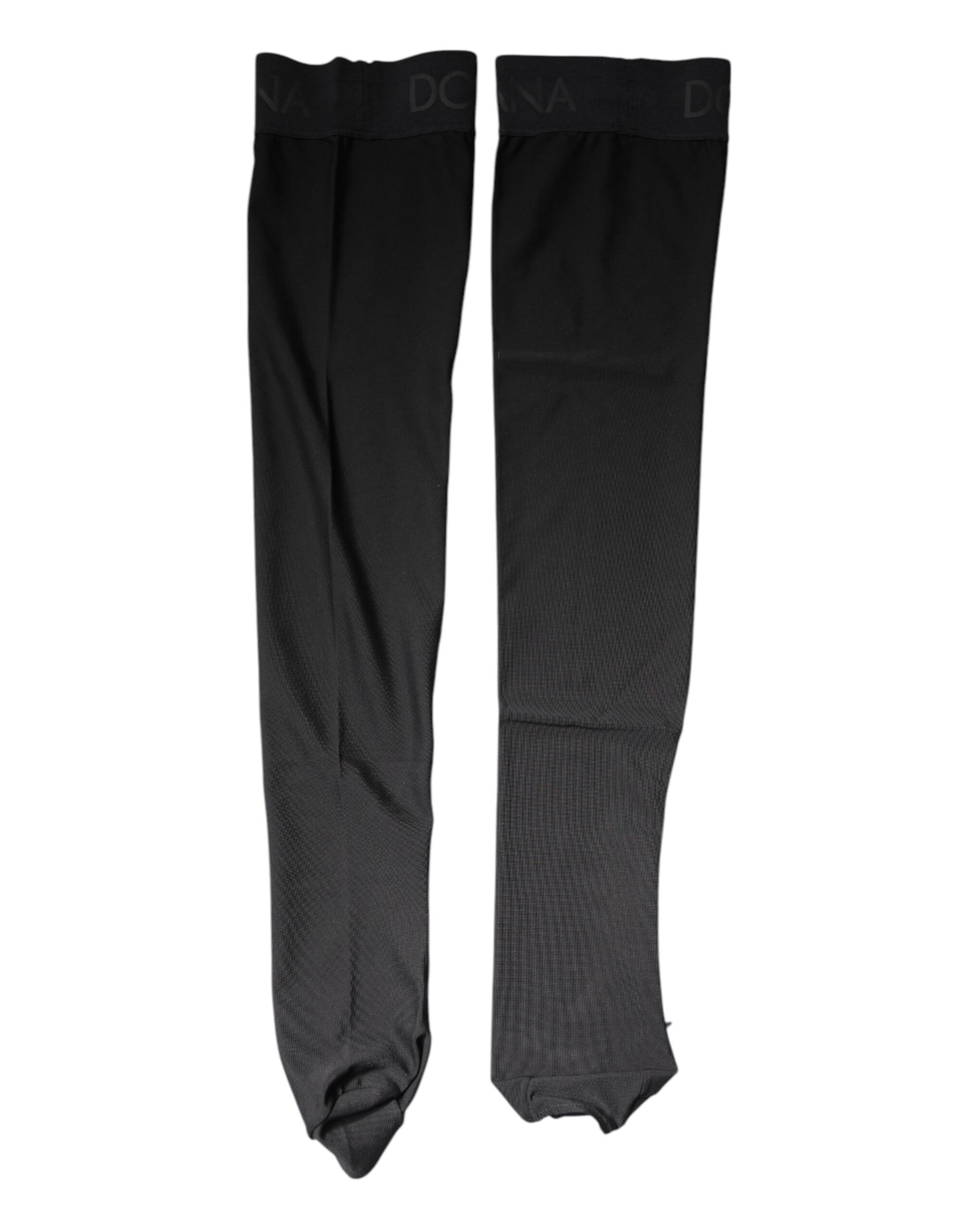 Dolce & Gabbana – Wadenstrümpfe aus Stretch-Viskose in Schwarz