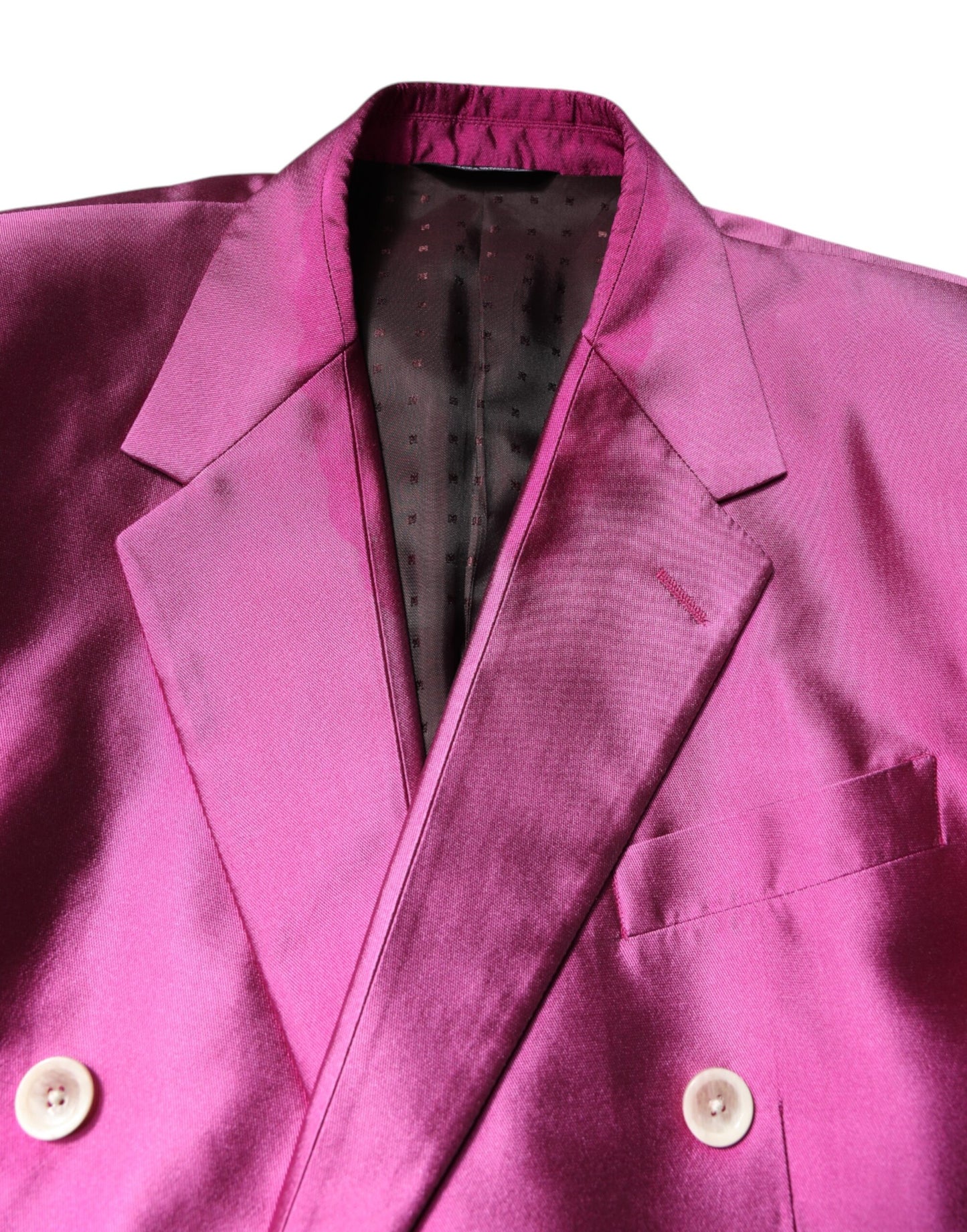 Dolce & Gabbana – Zweireihiger 3-teiliger Anzug „SICILIA“, Pink