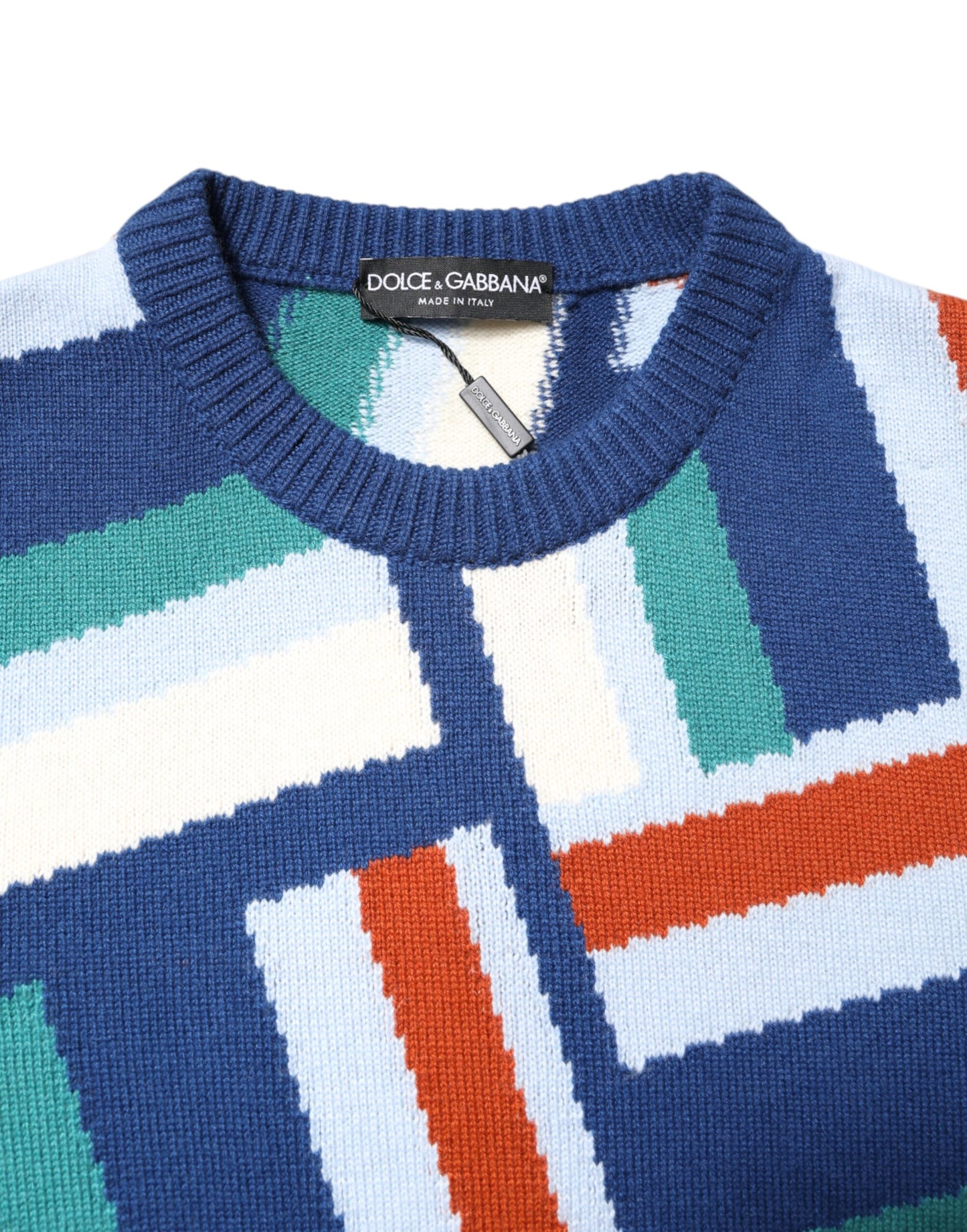 Dolce & Gabbana Mehrfarbiger Strickpullover aus Kaschmir