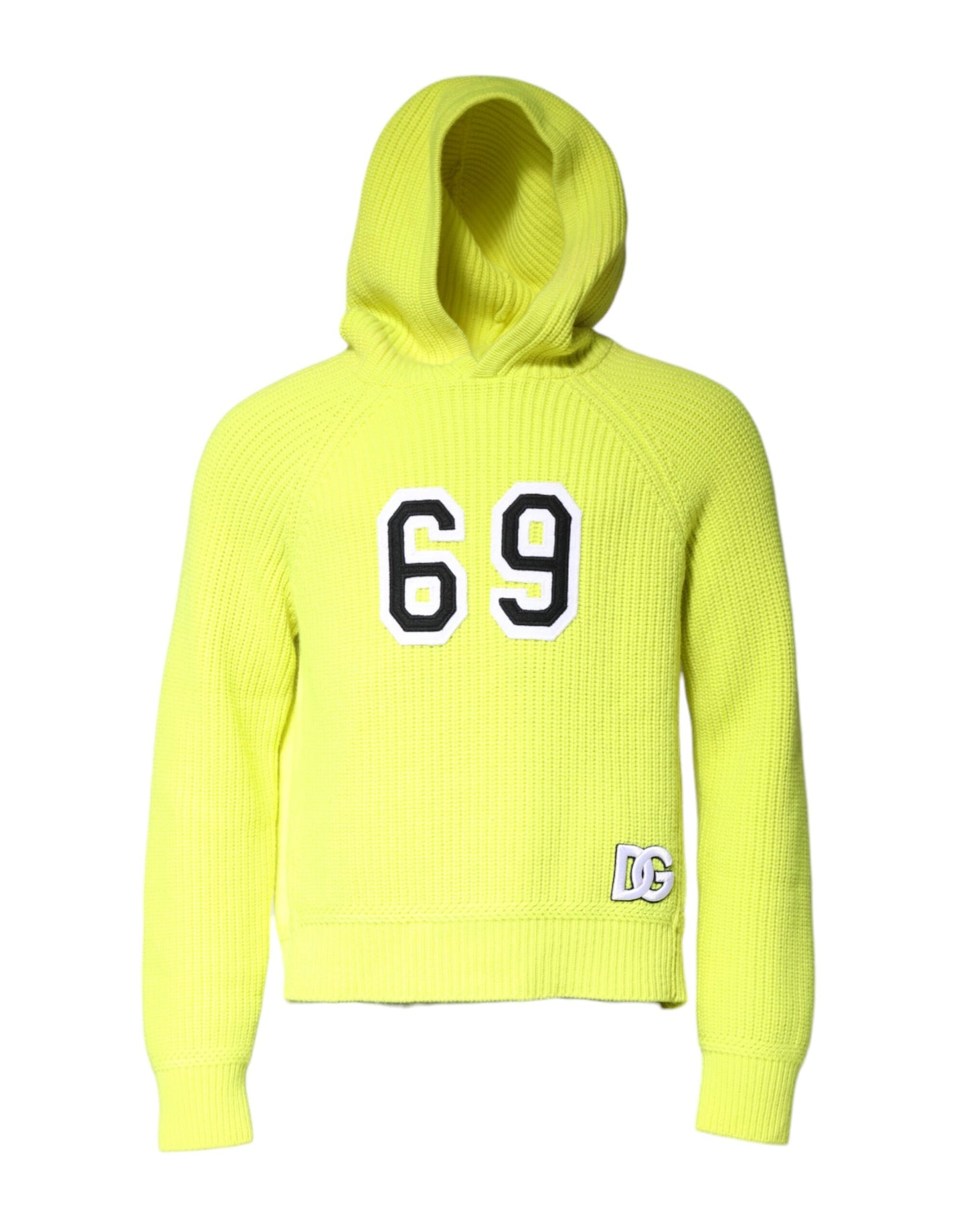 Dolce & Gabbana Grüner 69 Strickpullover mit Kapuze für Herren