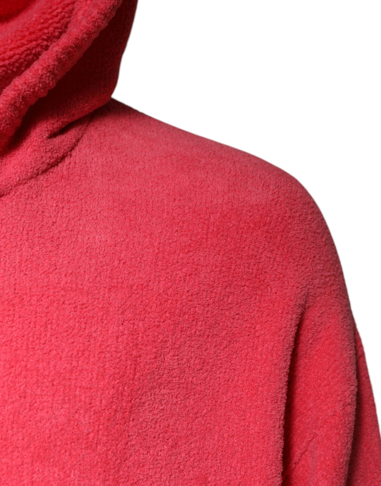 Dolce & Gabbana Roter Baumwollstrickpullover mit Kapuze für Herren