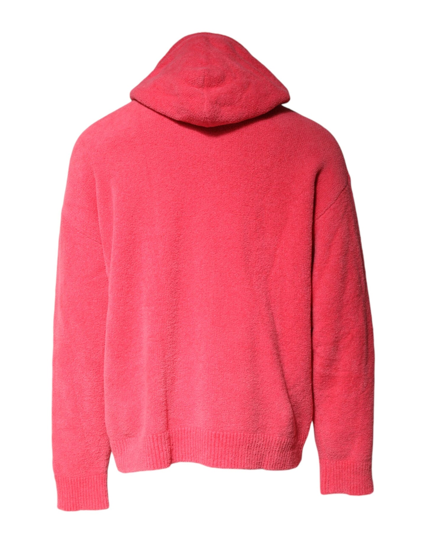 Dolce & Gabbana Roter Baumwollstrickpullover mit Kapuze für Herren