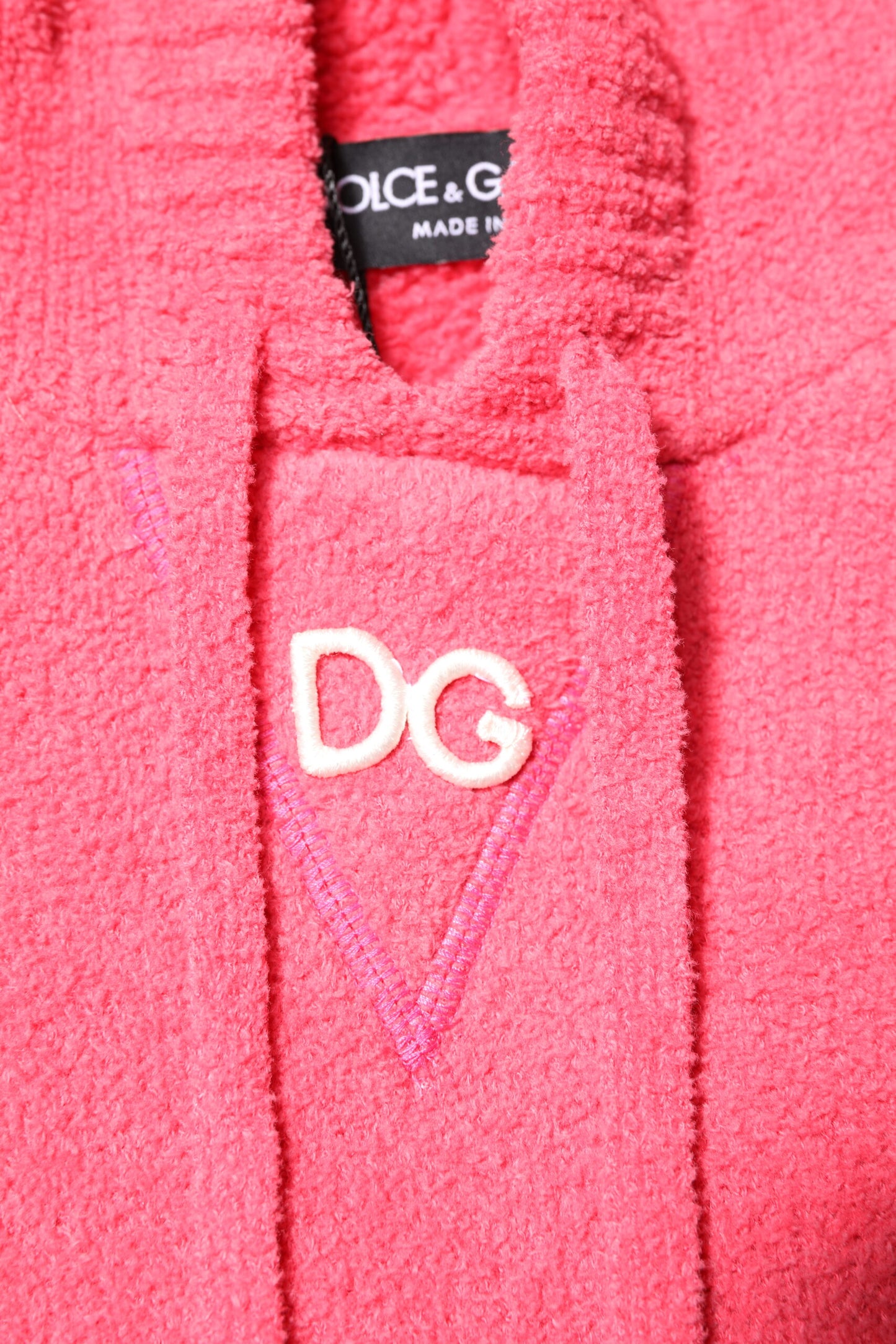 Dolce & Gabbana Roter Baumwollstrickpullover mit Kapuze für Herren