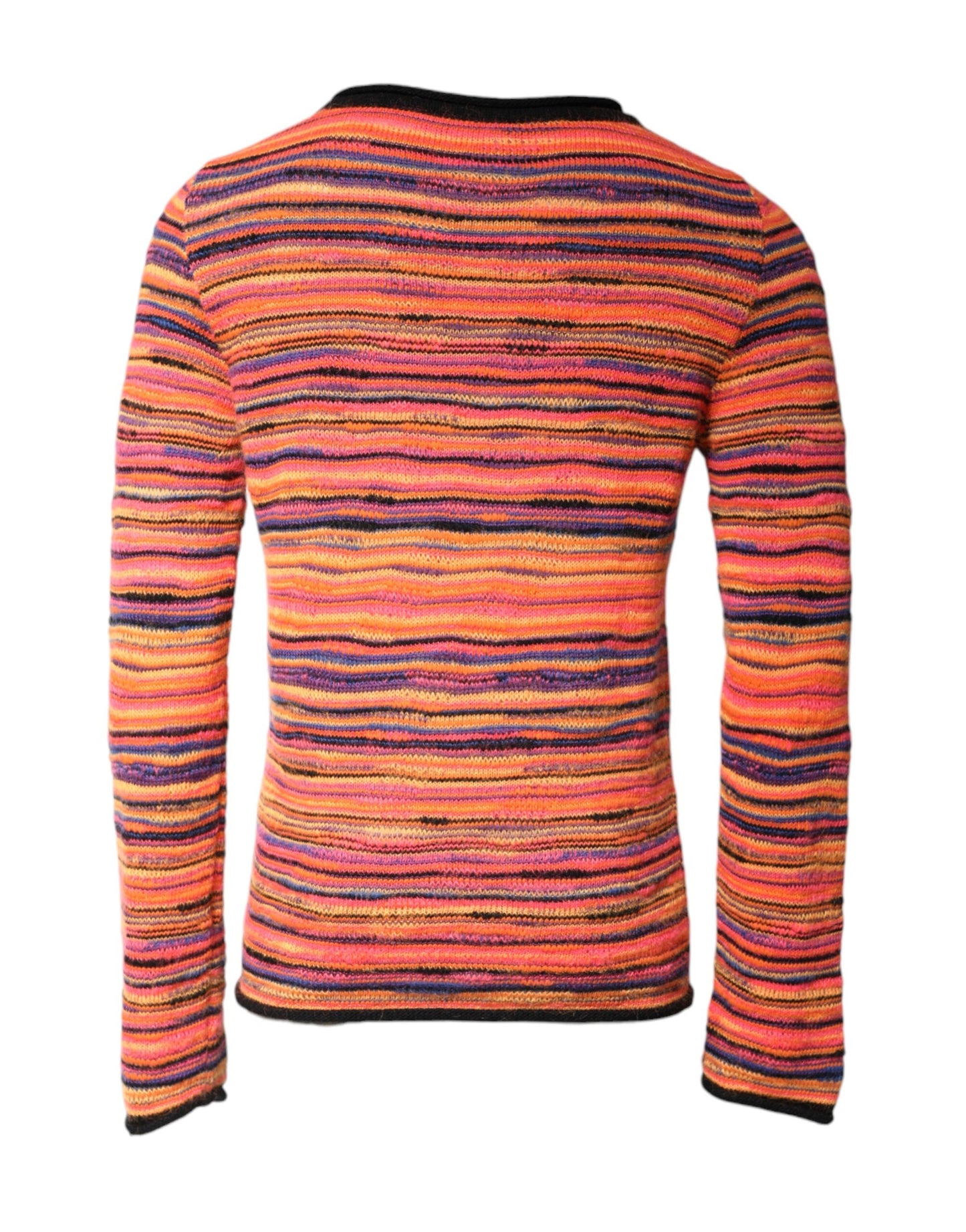 Dolce & Gabbana Mehrfarbiger Wollpullover mit DGLogo-Strick