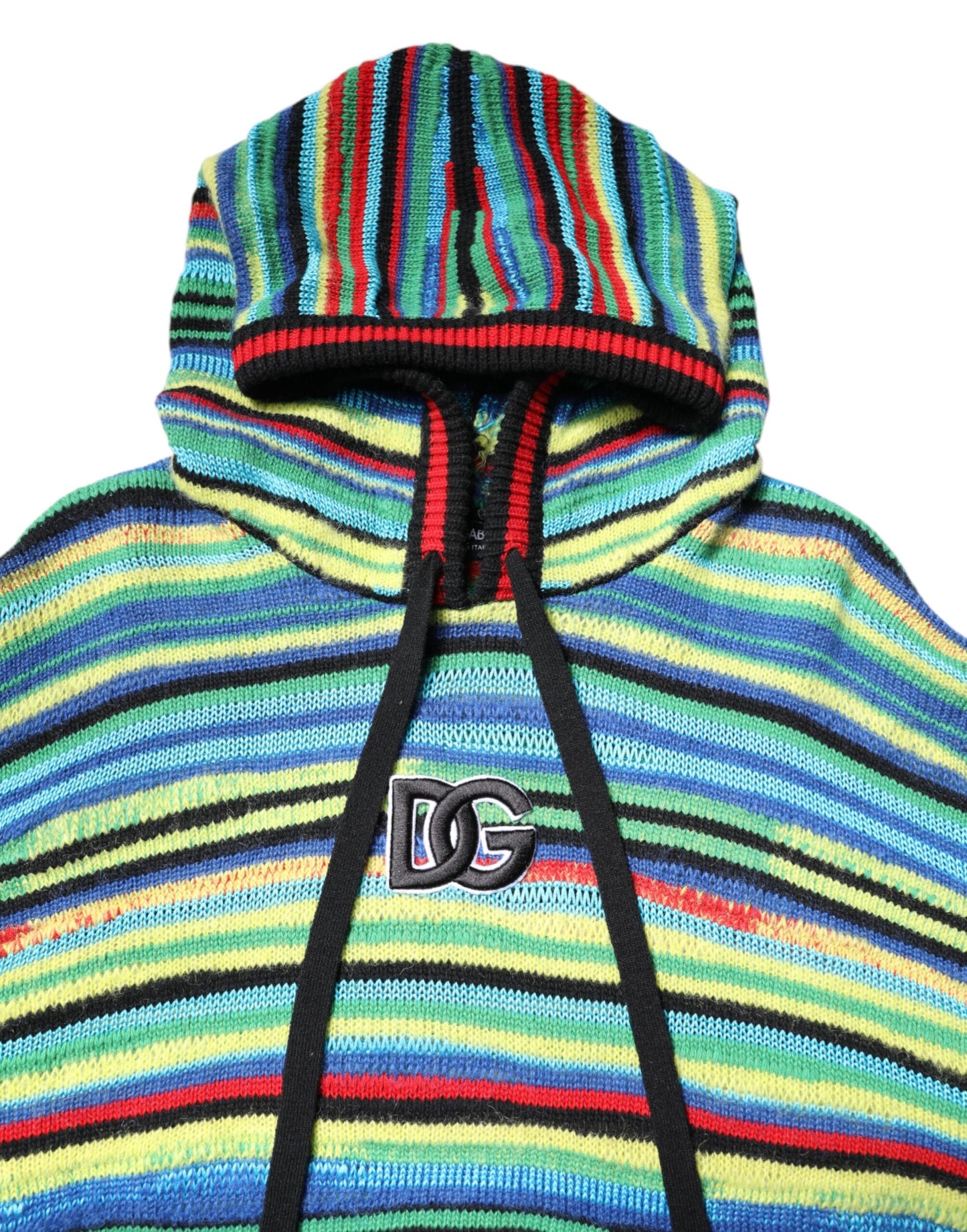 Dolce & Gabbana Mehrfarbiger Kapuzenpullover aus Baumwolle