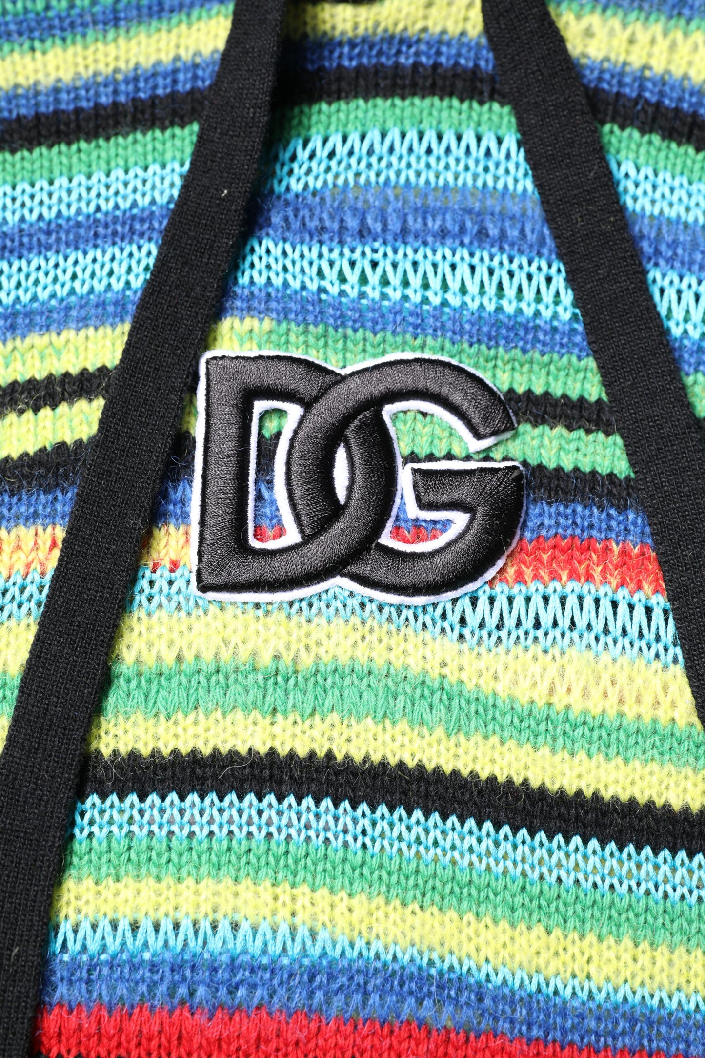 Dolce & Gabbana Mehrfarbiger Kapuzenpullover aus Baumwolle