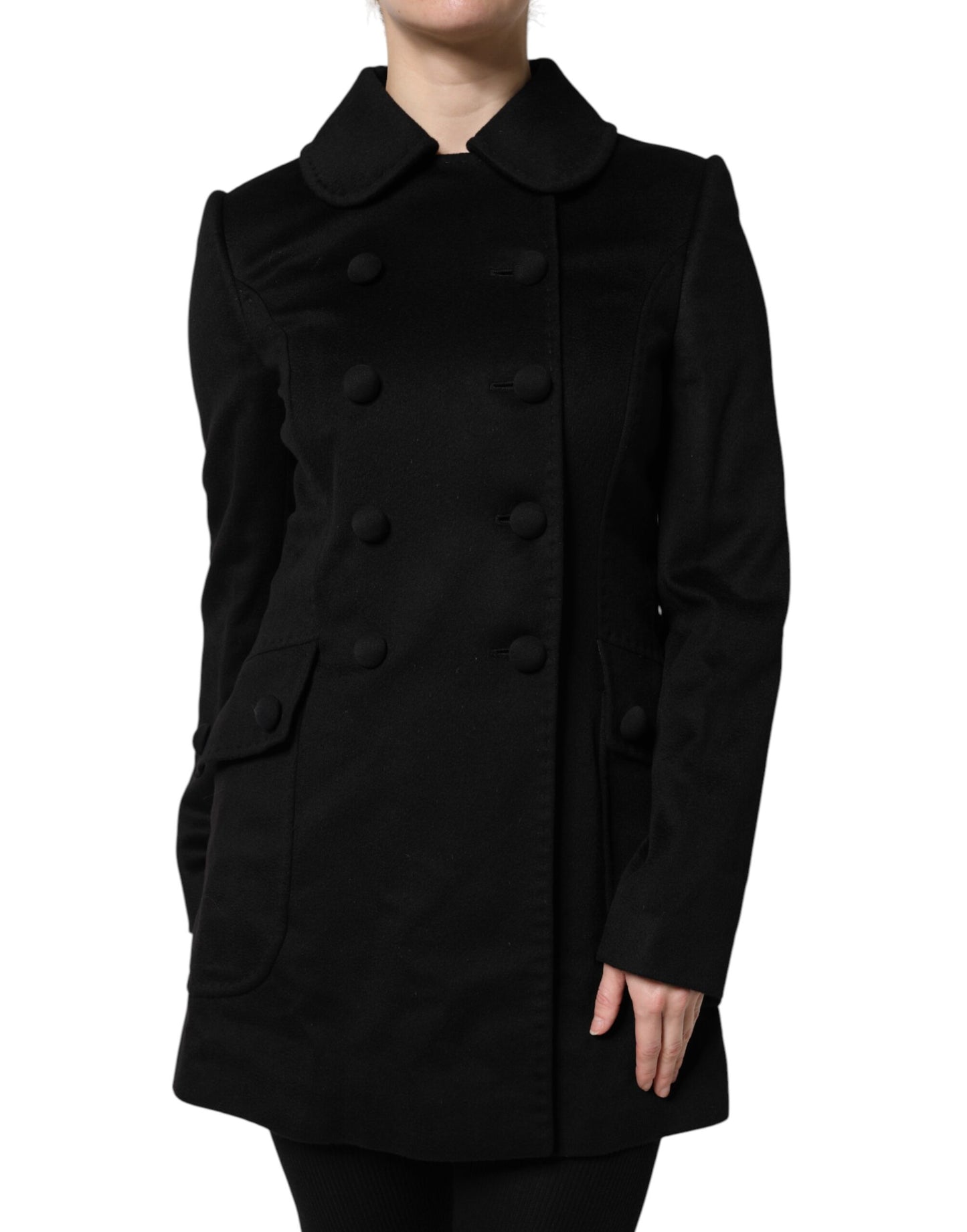 Dolce & Gabbana Sartoria Italiano Blazerjacke aus schwarzer Wolle