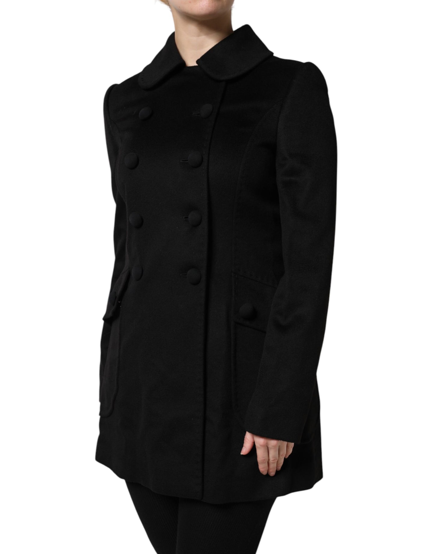 Dolce & Gabbana Sartoria Italiano Blazerjacke aus schwarzer Wolle