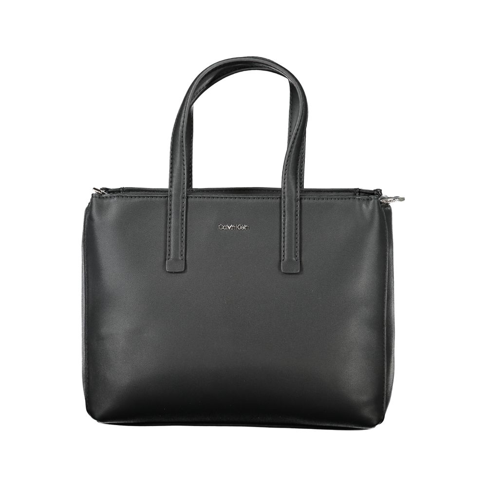 Calvin Klein Schwarze Polyester-Damenhandtasche