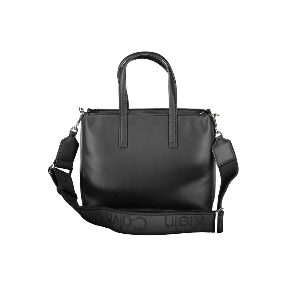 Calvin Klein Schwarze Polyester-Damenhandtasche