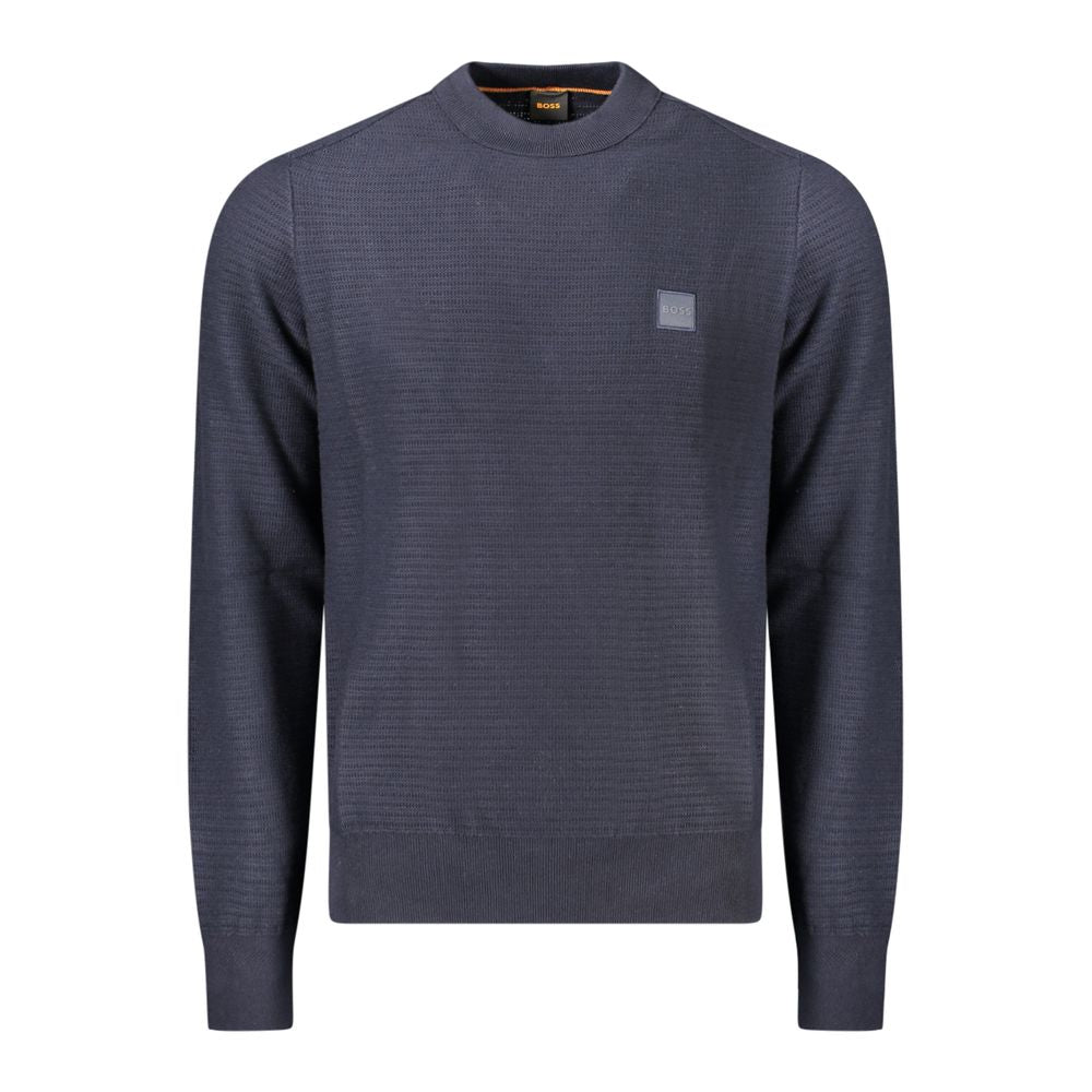 Hugo Boss Blauer Baumwollpullover für Herren