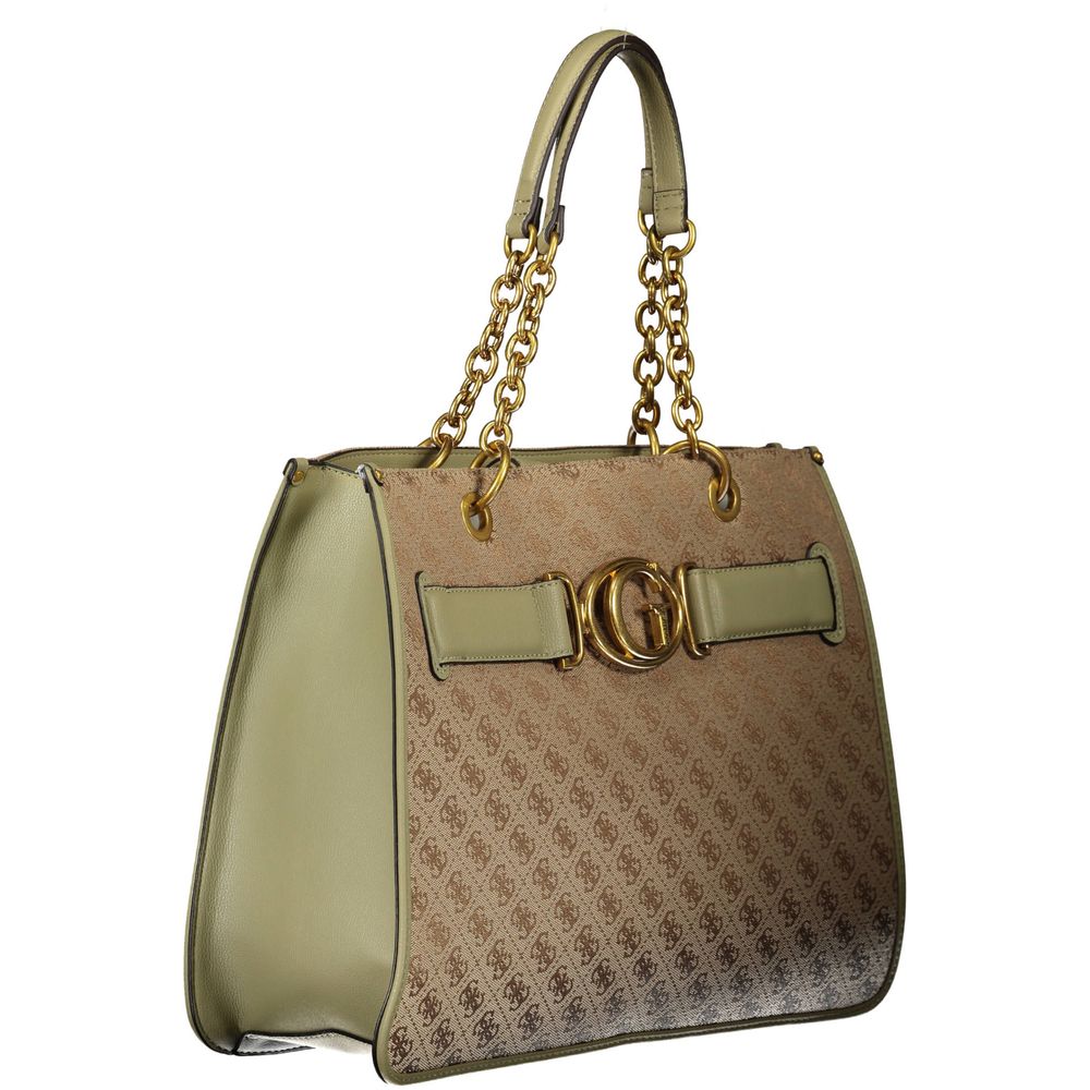 Guess Jeans Grüne Polyester Damen Handtasche