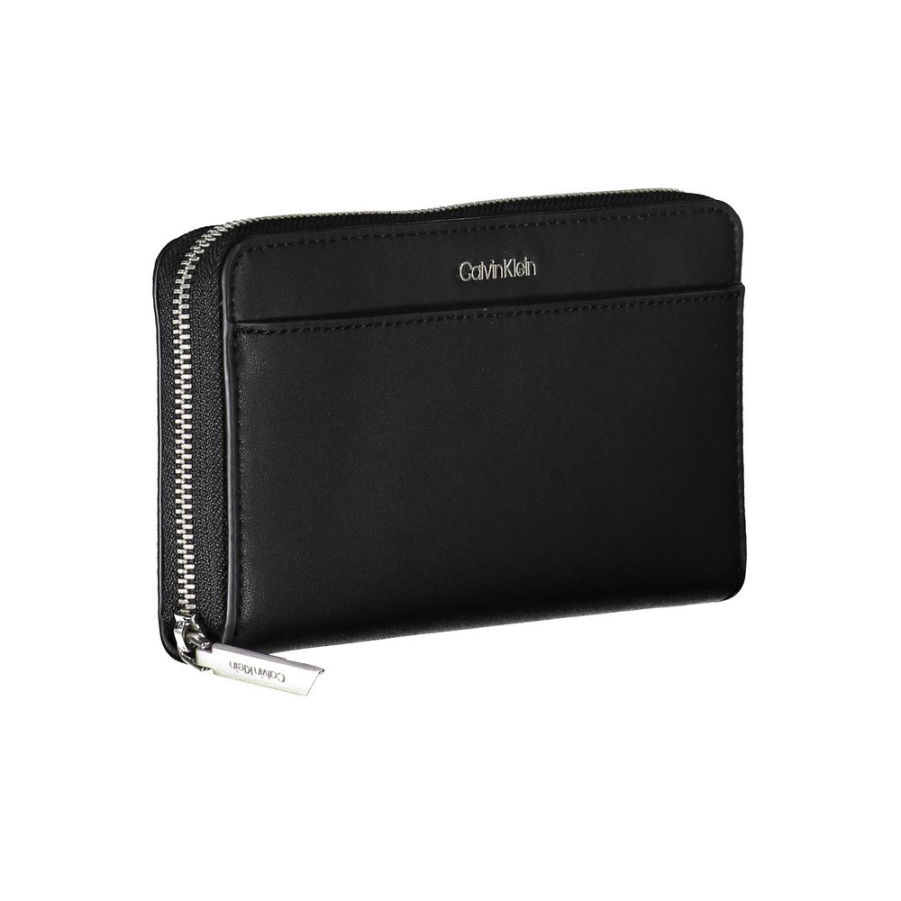 Calvin Klein – Schwarze Polyethylen-Geldbörse für Damen