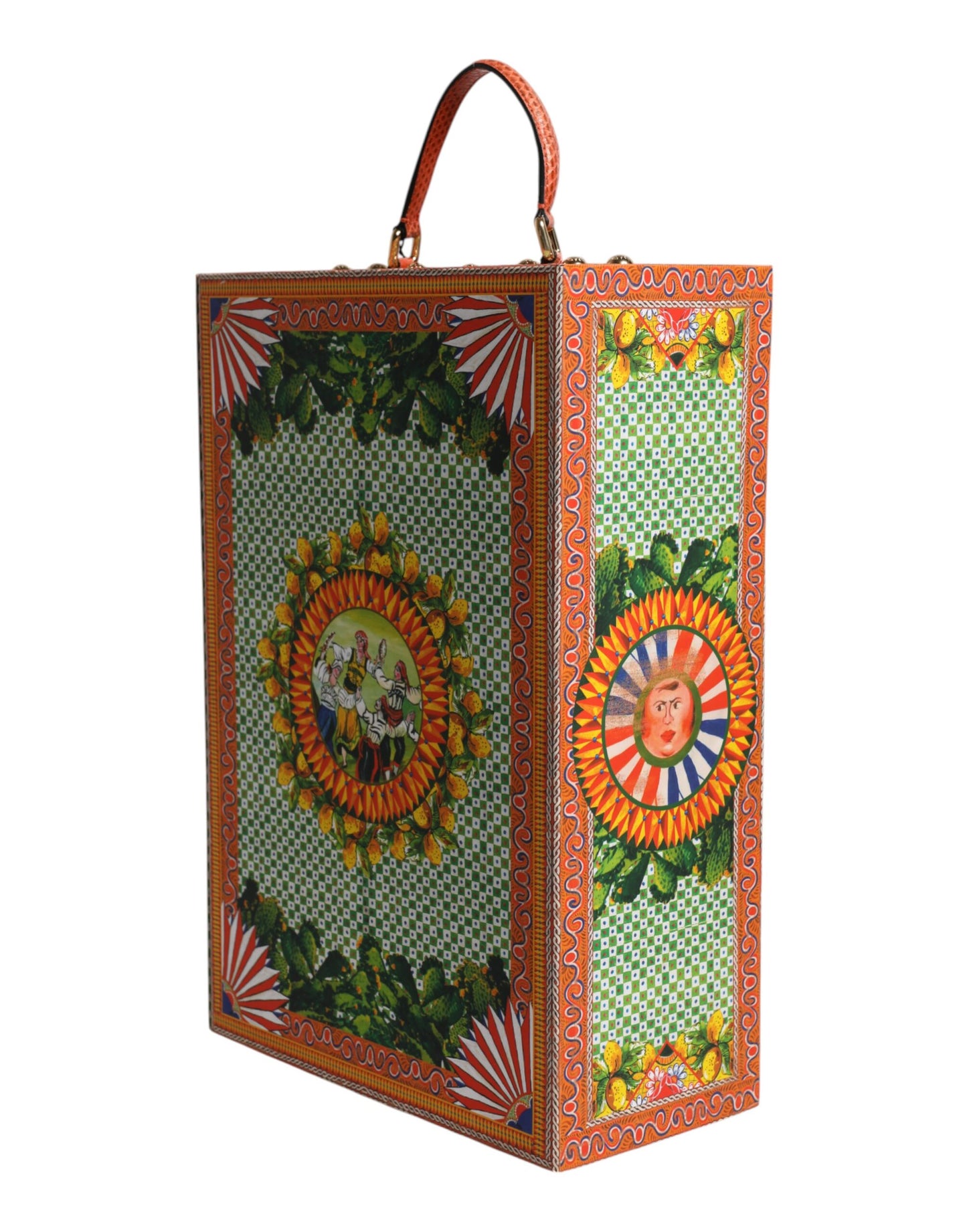 Dolce & Gabbana Schwarzes Kleid Keramik Porzellan Mode Leder Sicily Dolls