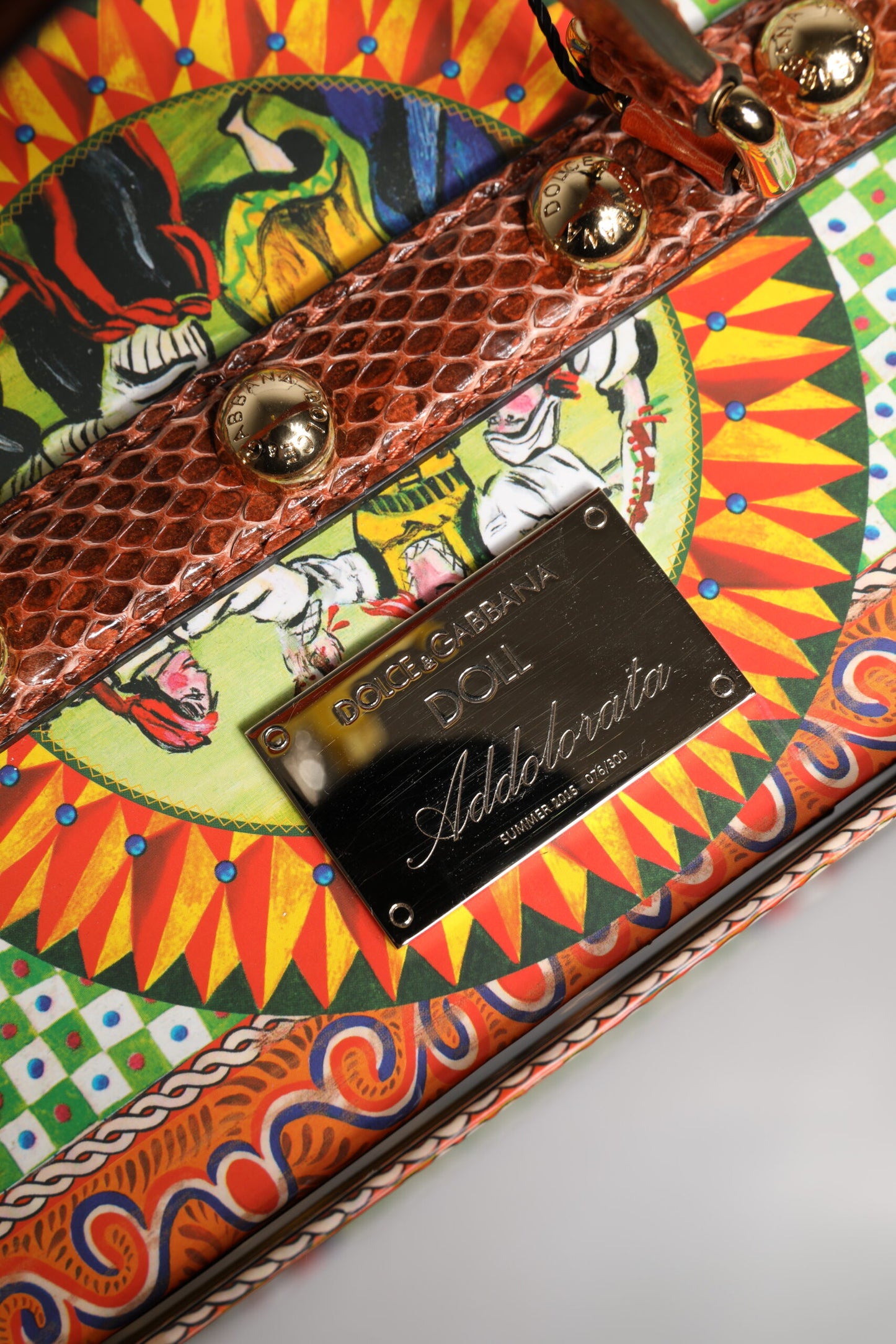Dolce & Gabbana Schwarzes Kleid Keramik Porzellan Mode Leder Sicily Dolls