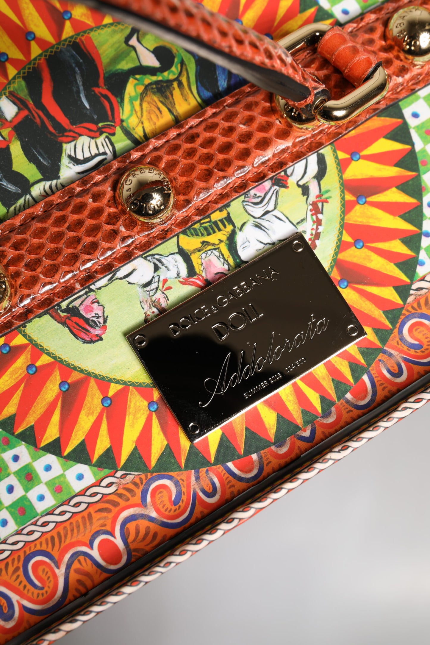 Dolce & Gabbana Schwarzes Kleid Keramik Porzellan Mode Leder Sicily Dolls