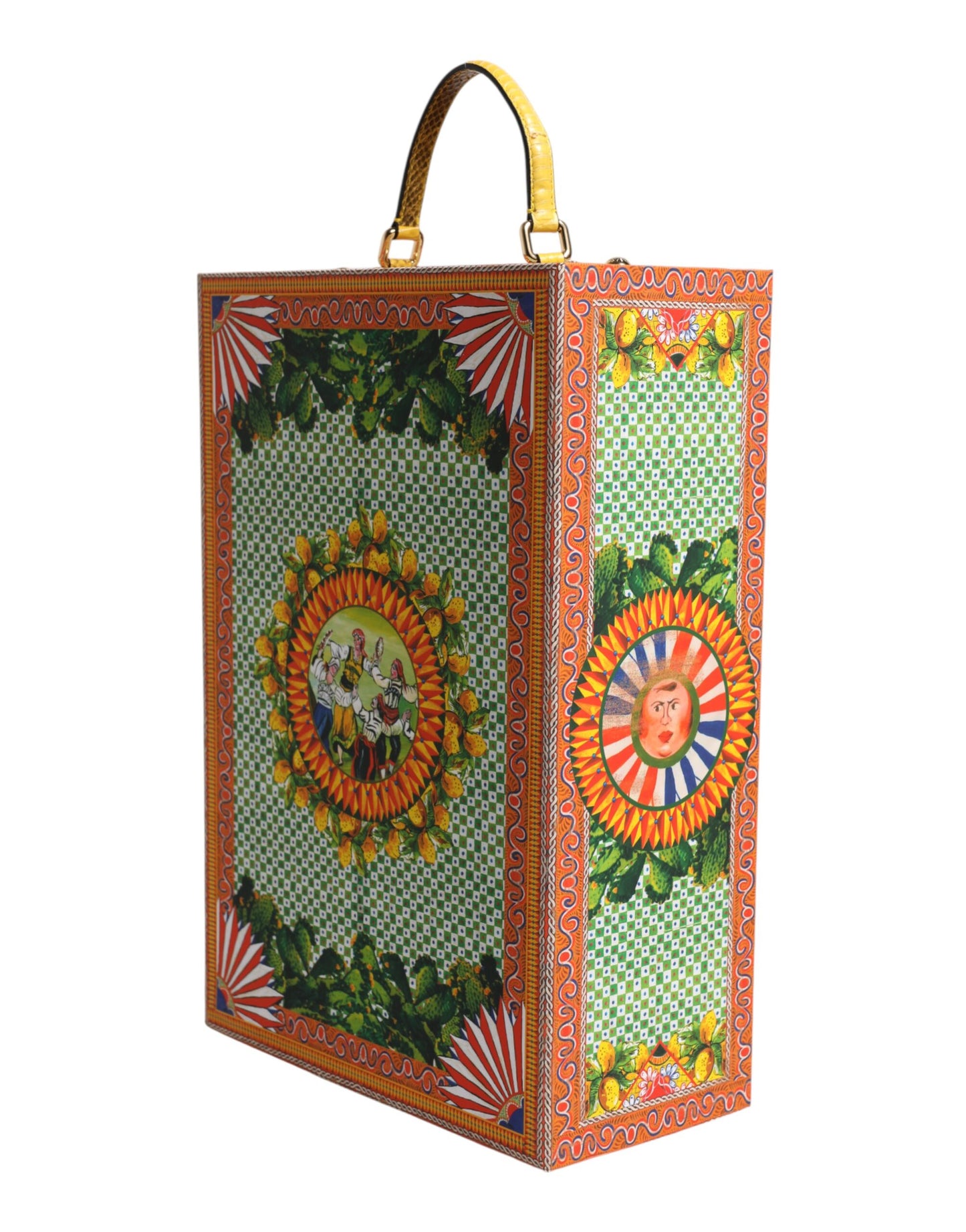 Dolce & Gabbana Rotes Kleid Keramik Porzellan Modebox Leder Sicily Dolls